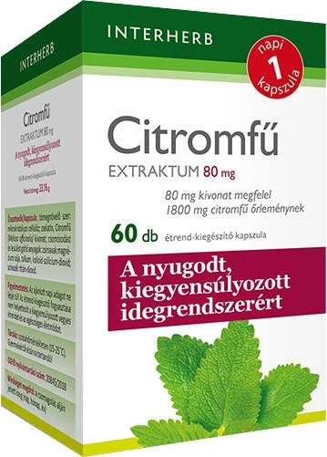 INTERHERB NAPI1 Citromfű Extraktum kapszula 80 mg 60db