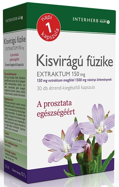 Interherb NAPI1 Kisvirágú füzike Extraktum 30db