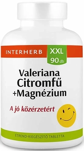 Interherb XXL Valeriana+Citromfű+Magnézium tabletta 90db