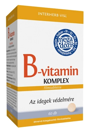 Interherb VITAL B-vitamin Komplex mega dózis tabletta 60 db