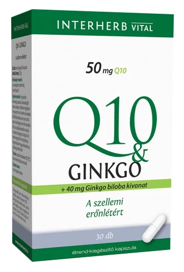 Interherb VITAL Q10 & Ginkgo kapszula 30 db