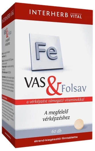 Interherb VITAL Vas + Folsav tabletta 60 db
