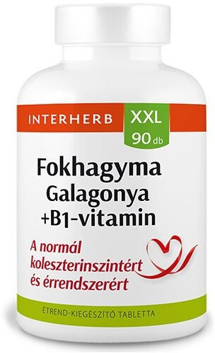 Interherb XXL 90 db FOKHAGYMA & GALAGONYA +B1-vitamin tabletta