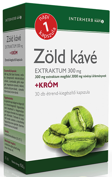 Interherb NAPI1 Zöld kávé Extraktum 300 mg 30 db