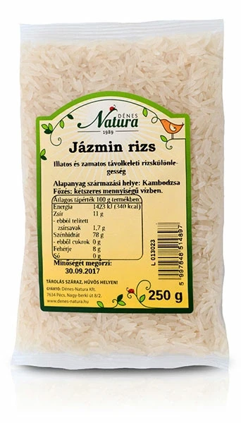 Natura Jázmin rizs fehér 0,25kg