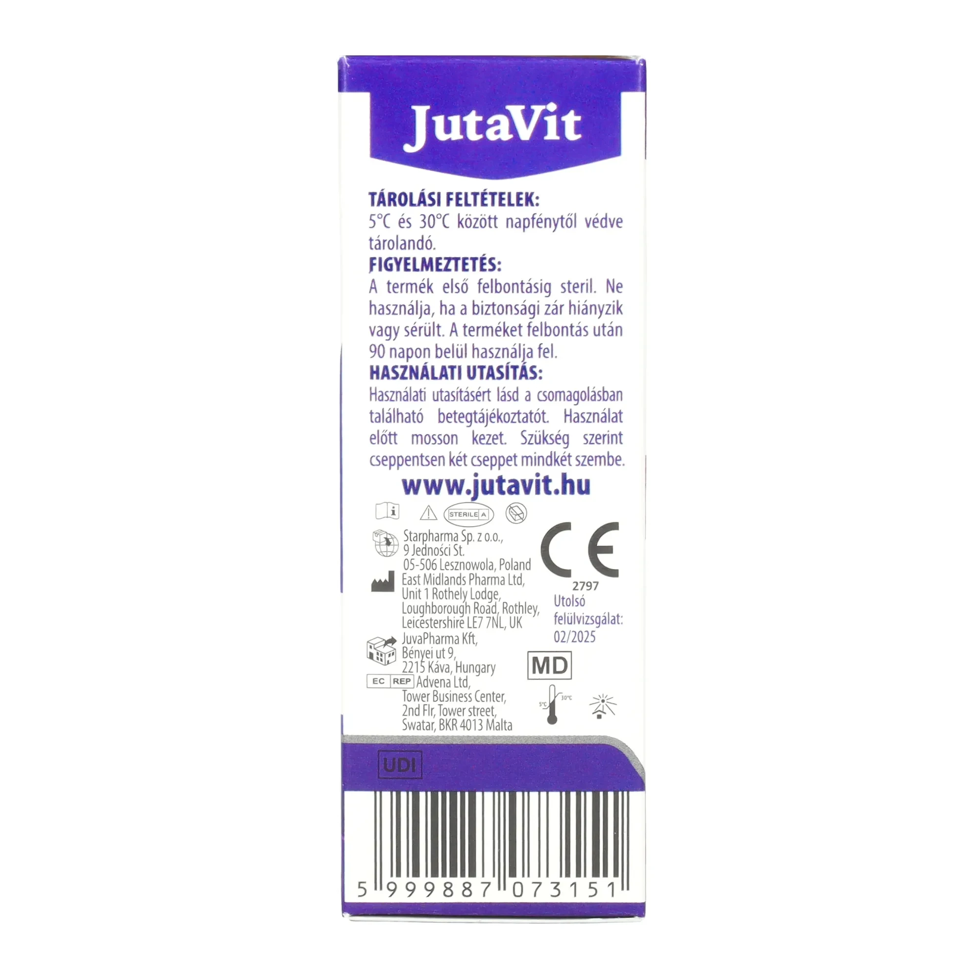 Jutavit EyeClinic száraz szemre 10ml