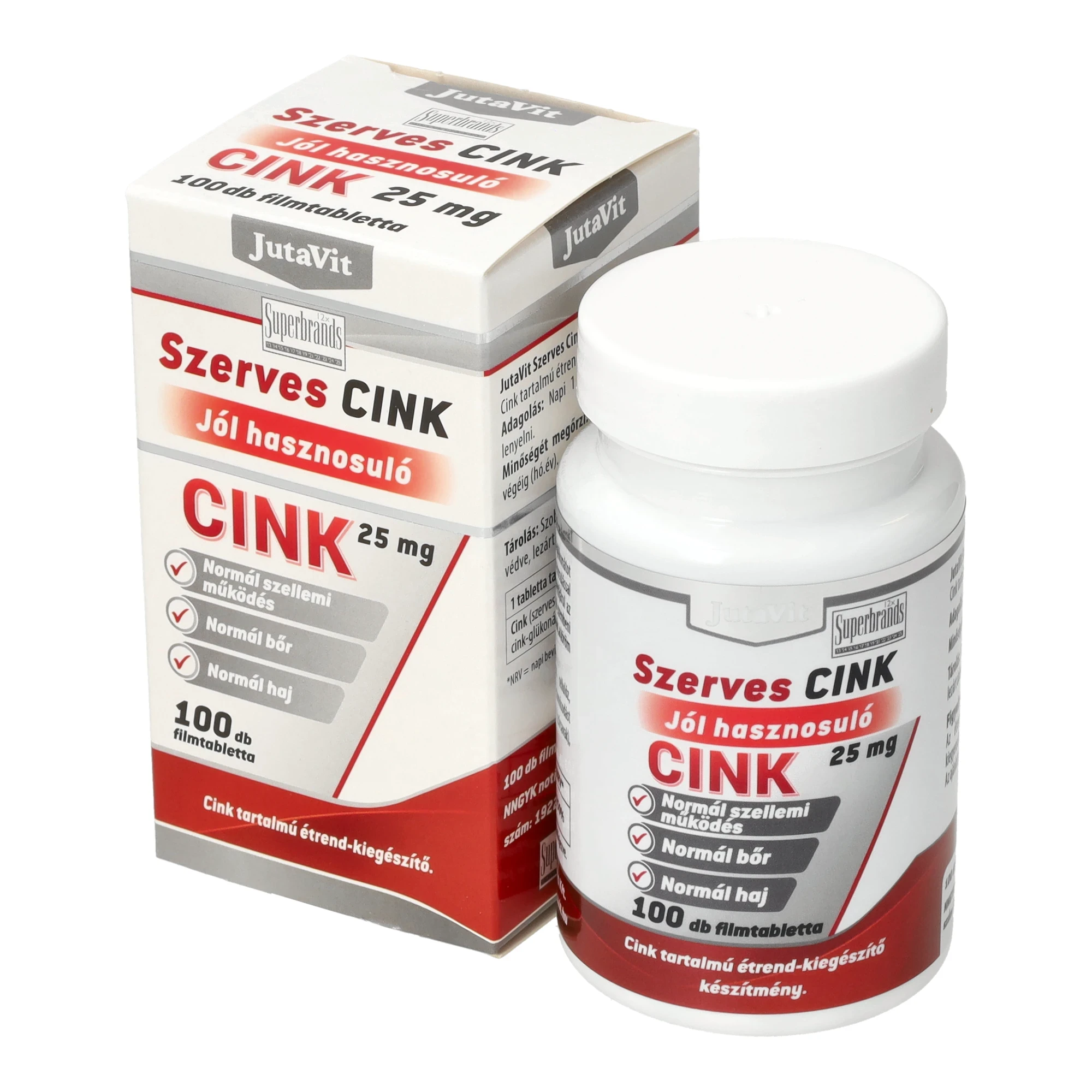 Jutavit Szerves cink 100db