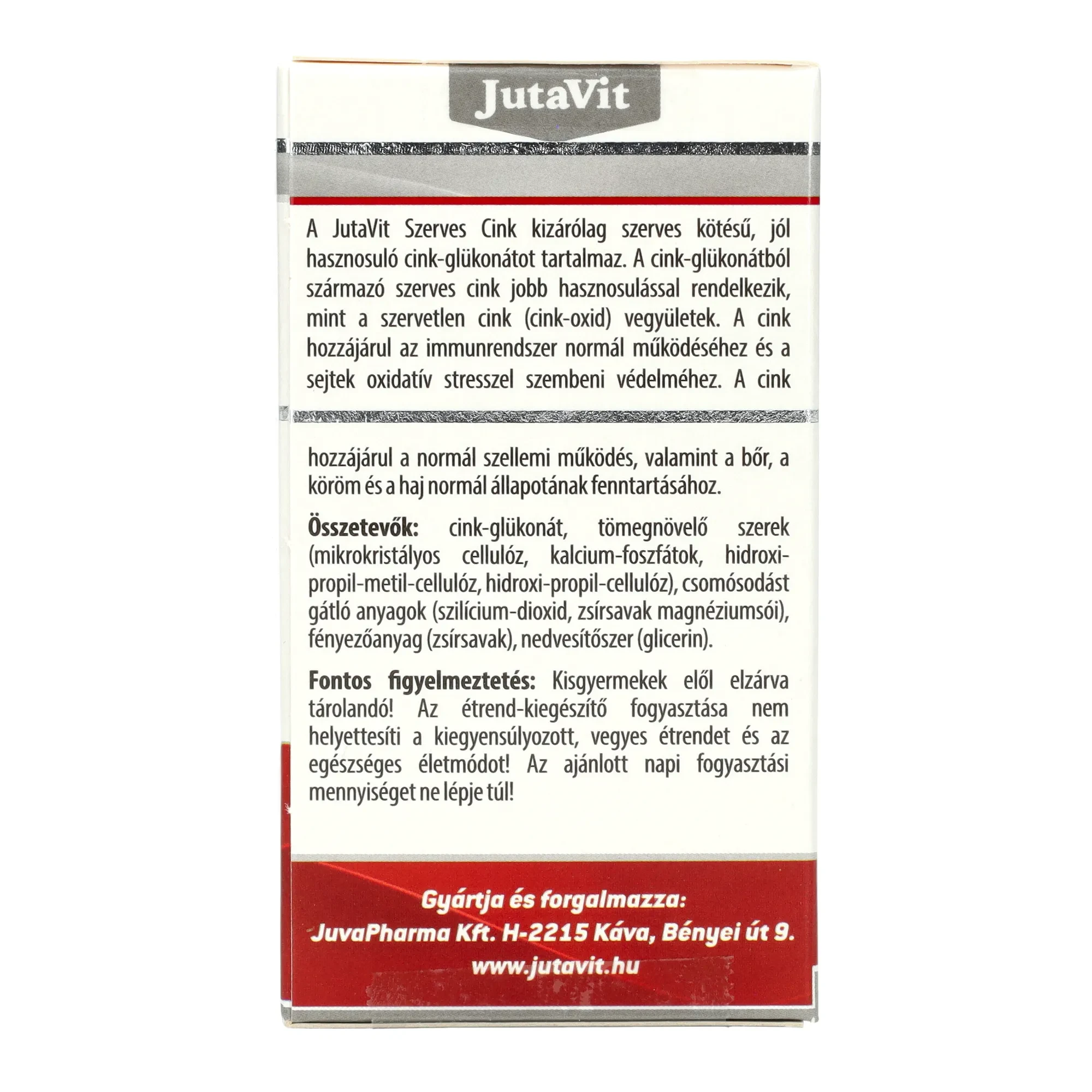 Jutavit Szerves cink 100db