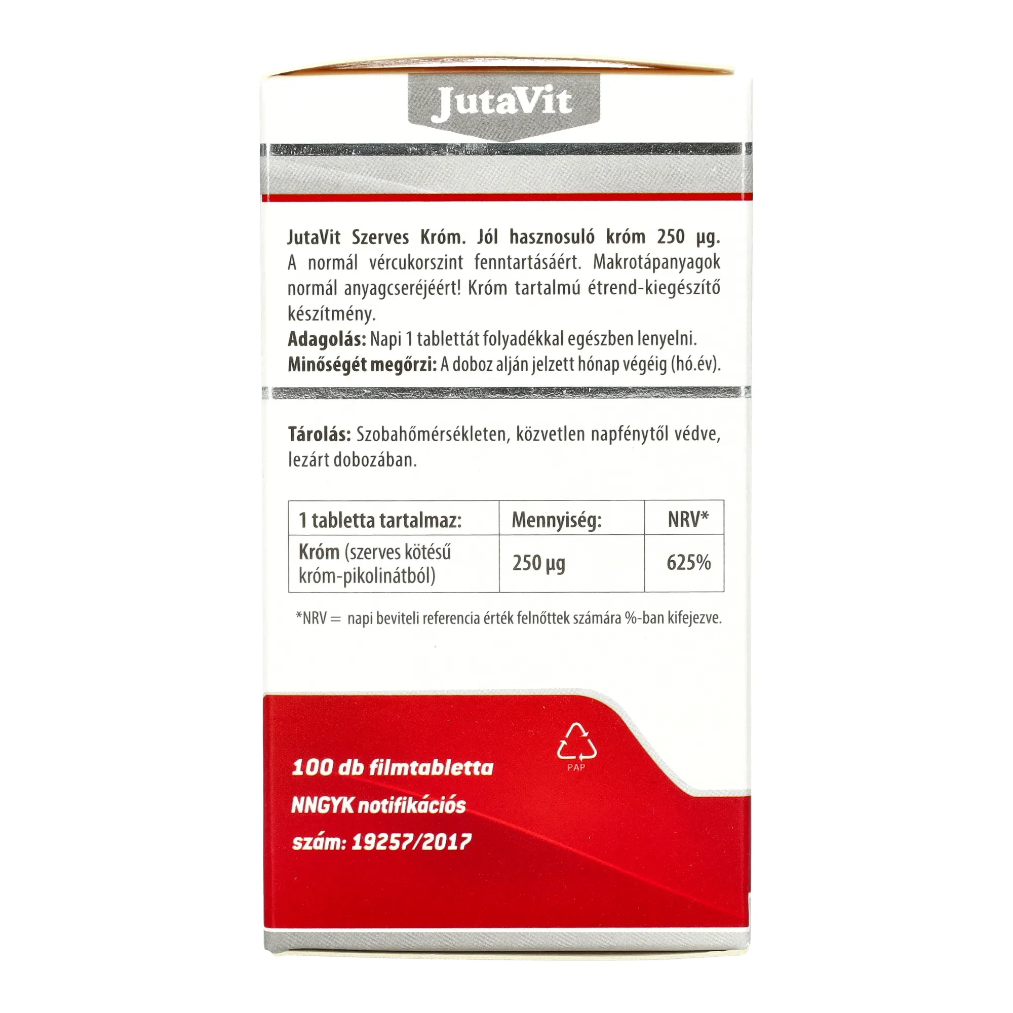 Jutavit Szerves króm 100db