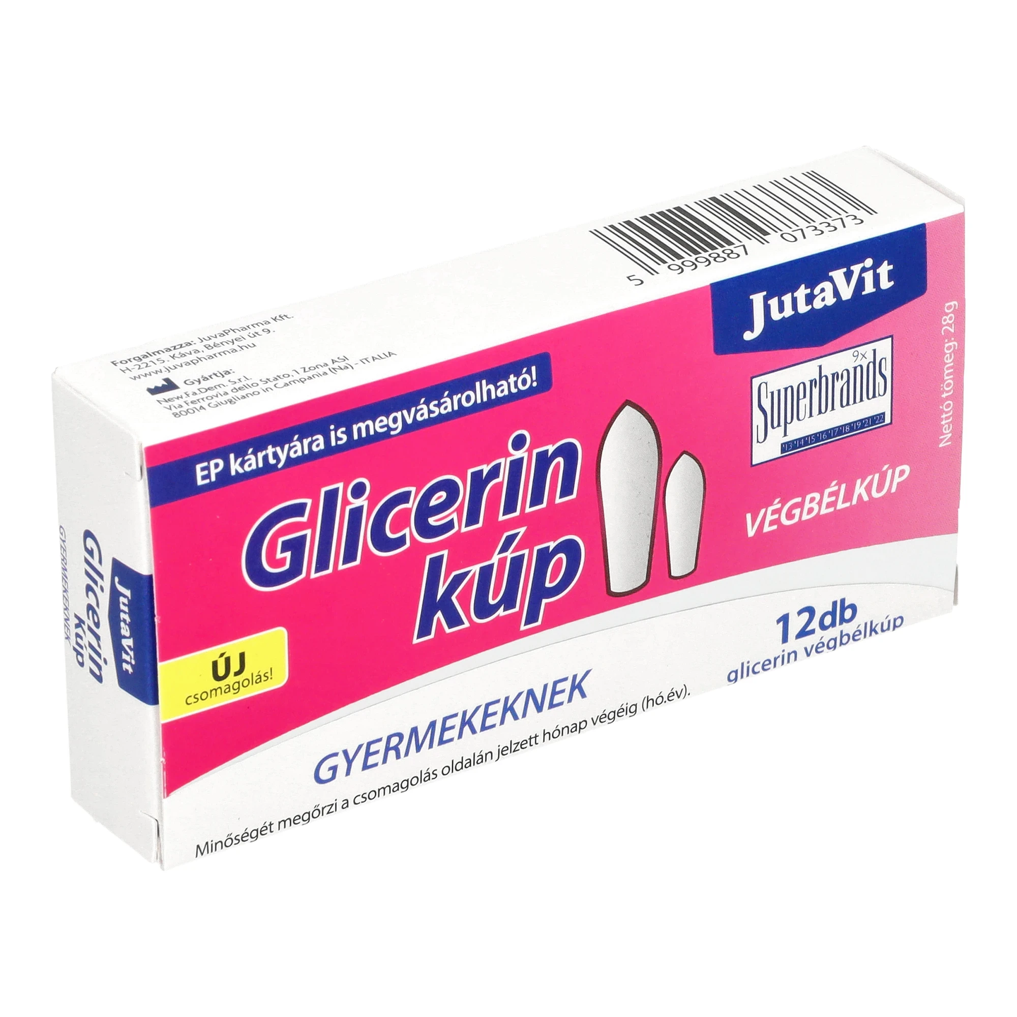 JutaVit Glicerin kúp gyermekeknek 12db