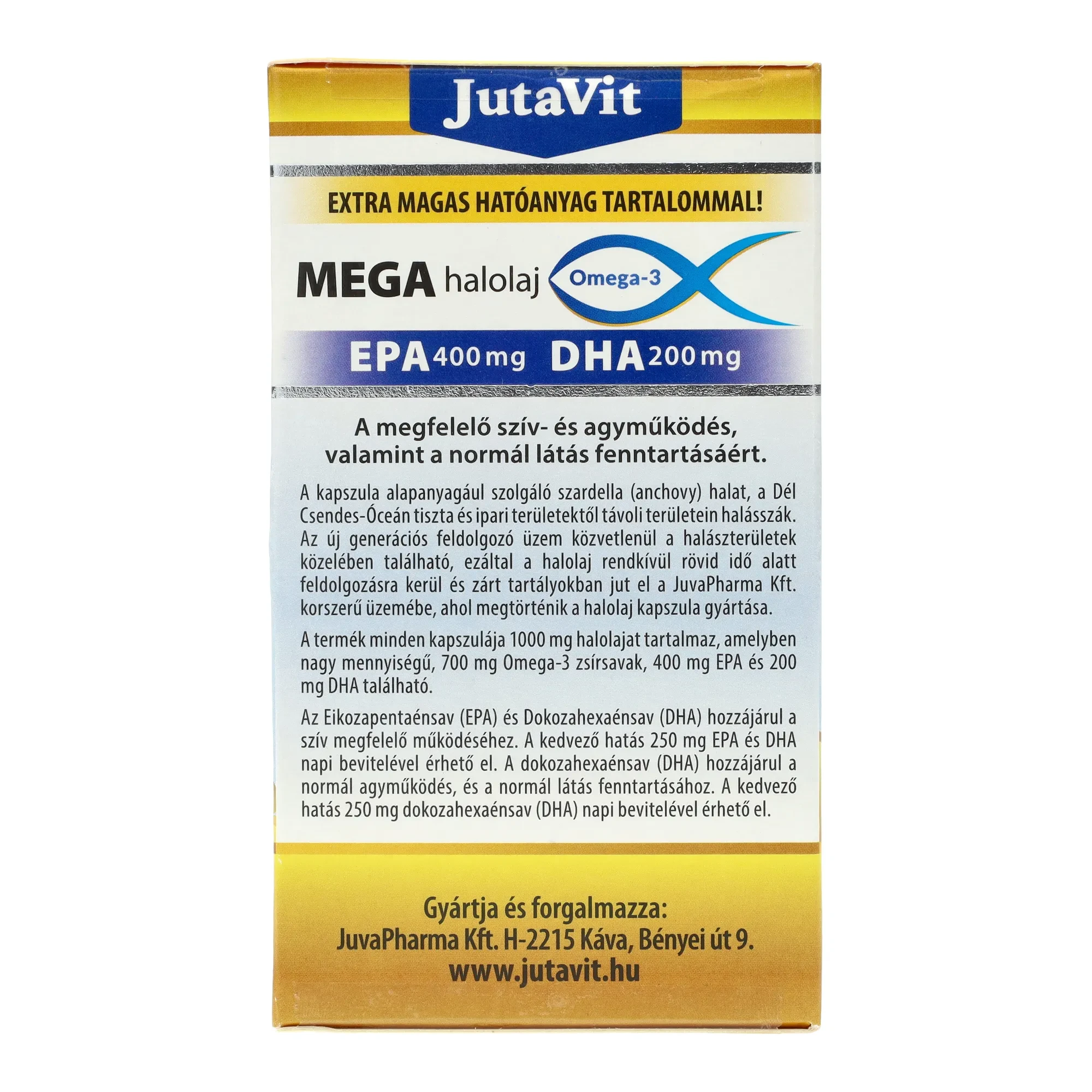 Jutavit Mega Omega-3 halolaj 100db