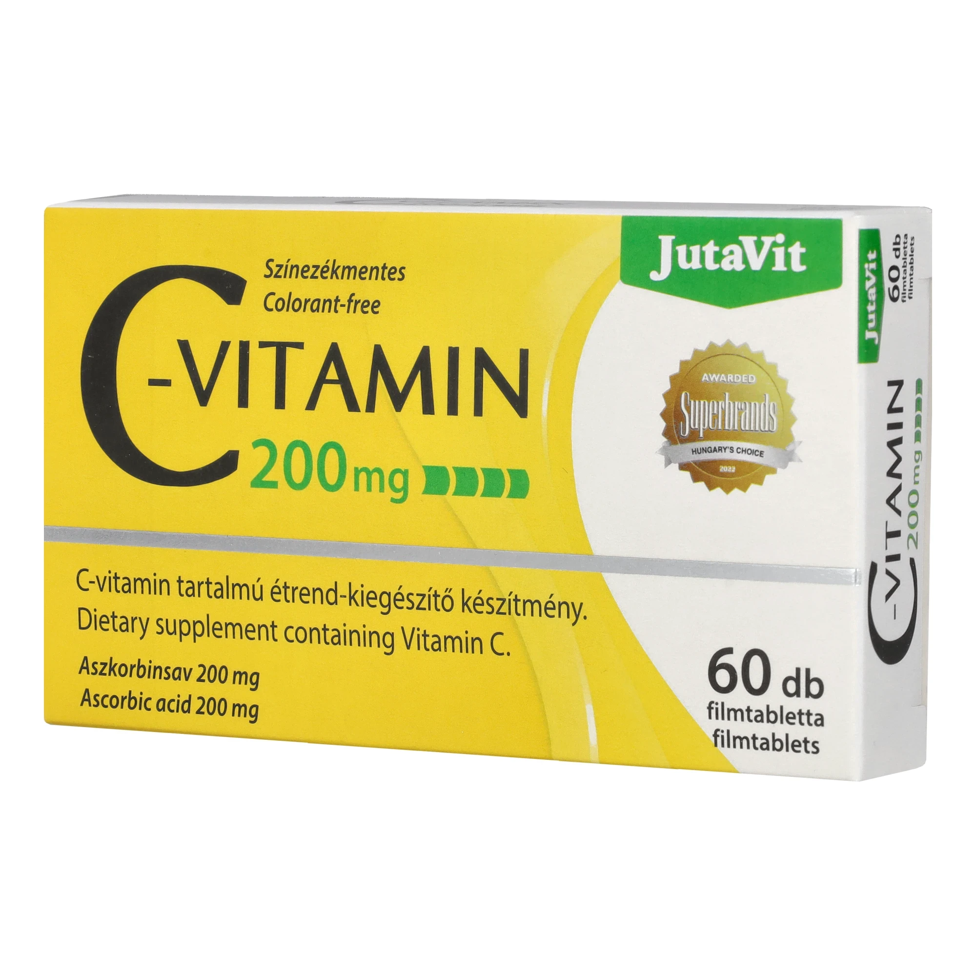 JutaVit C-vitamin 200mg tabletta 60db