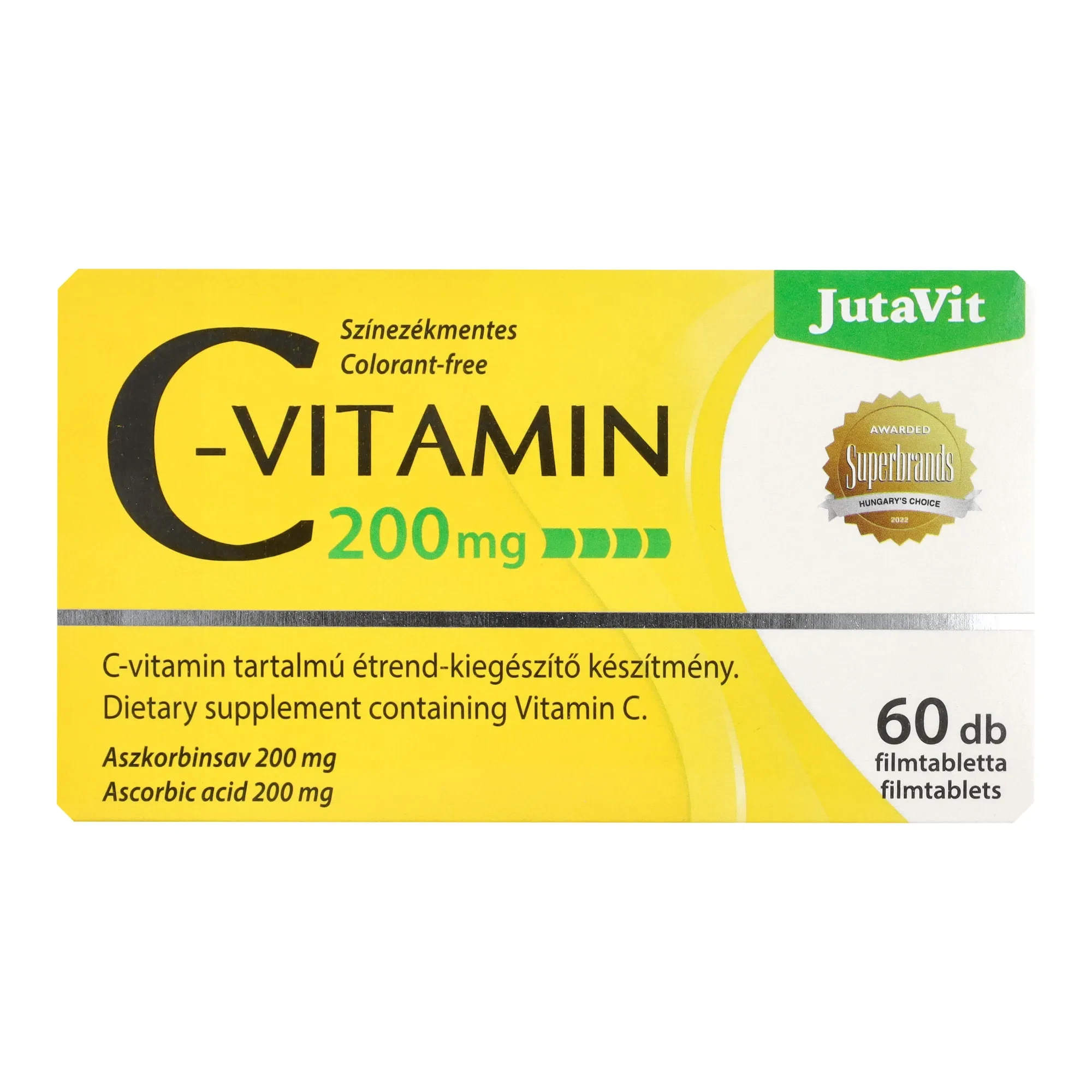 JutaVit C-vitamin 200mg tabletta 60db