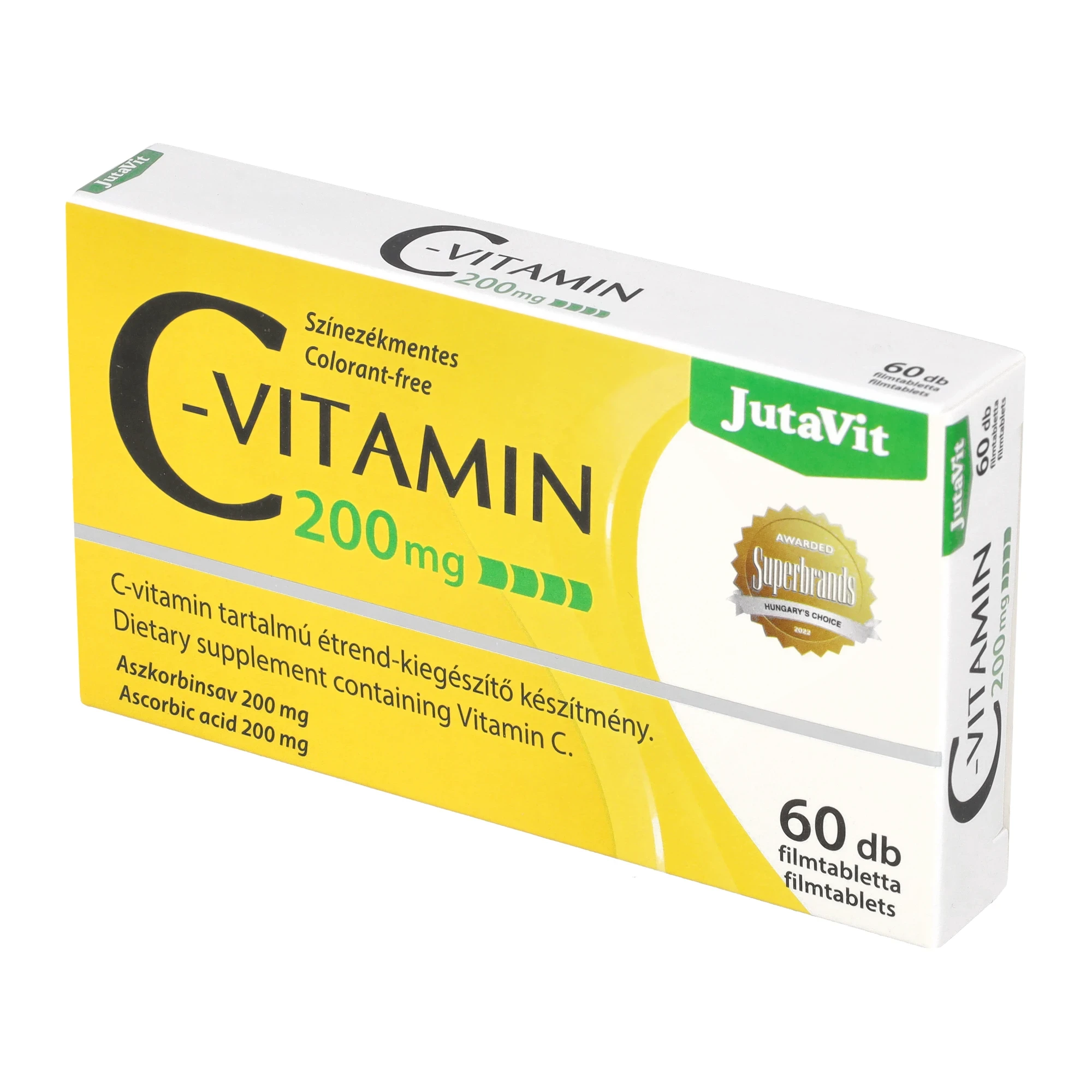 JutaVit C-vitamin 200mg tabletta 60db