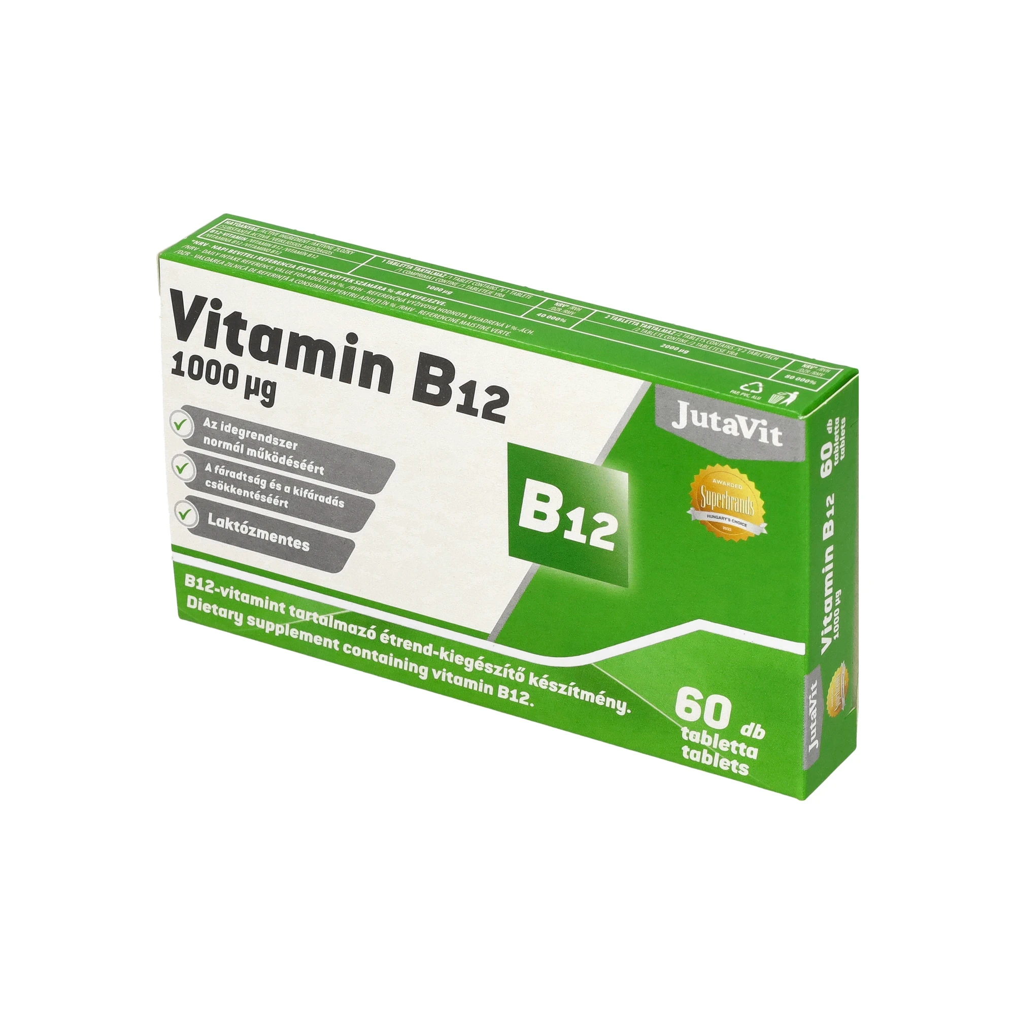 JutaVit B12-vitamin 1000µg 60db