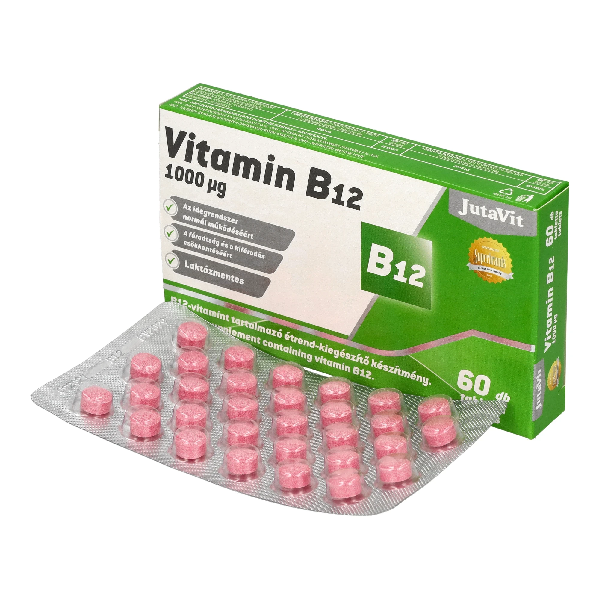 JutaVit B12-vitamin 1000µg 60db