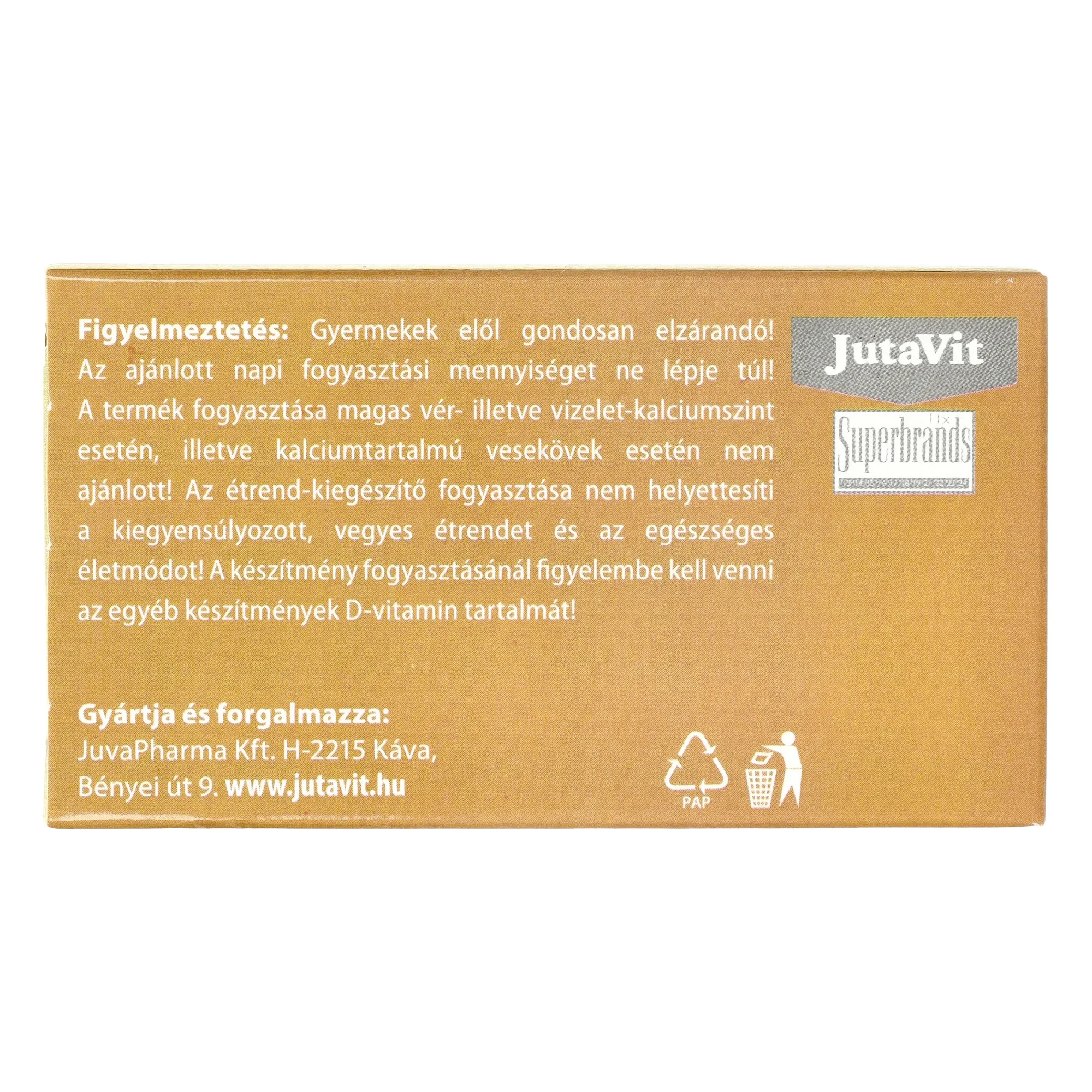 JutaVit D-vitamin 2000NE lágykapszula 100db