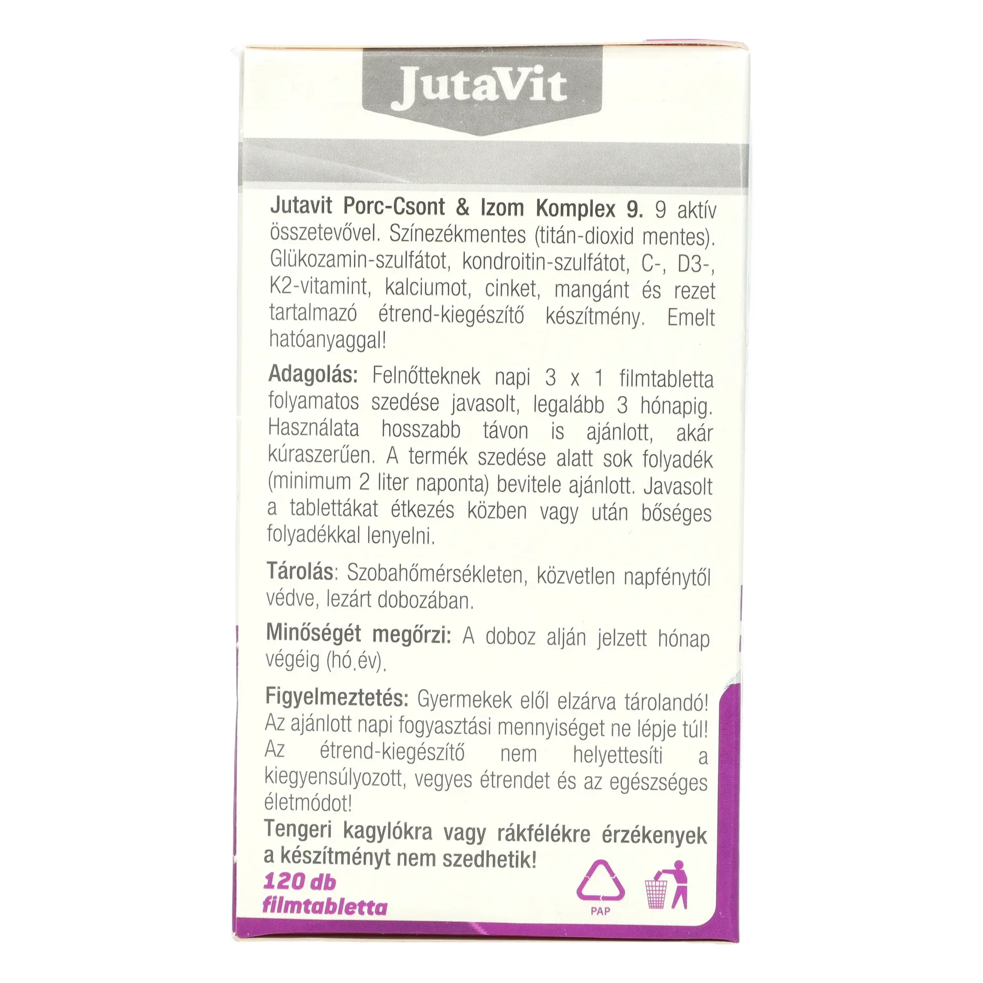 JutaVit Porc-Csont-Izom Komplex 9 120db