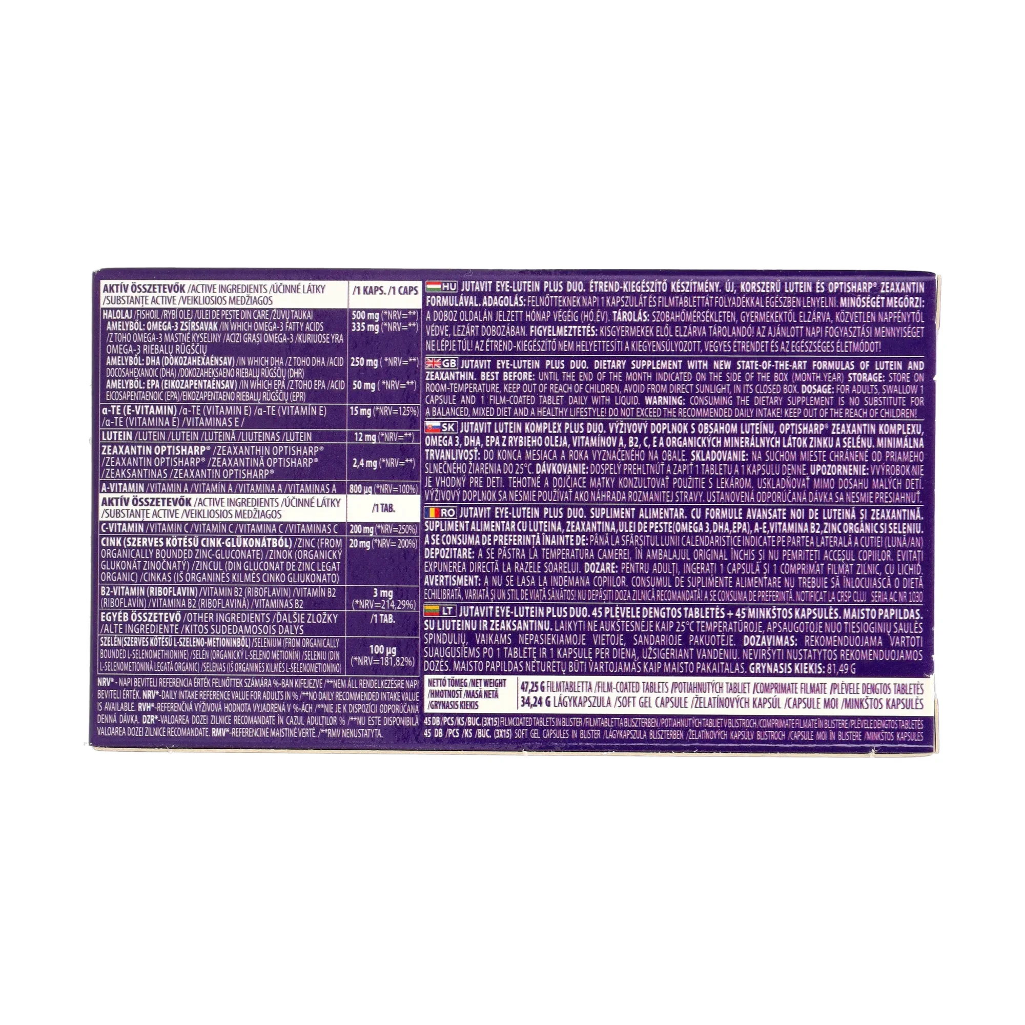 JutaVit Eye-Lutein Plus duo 90db