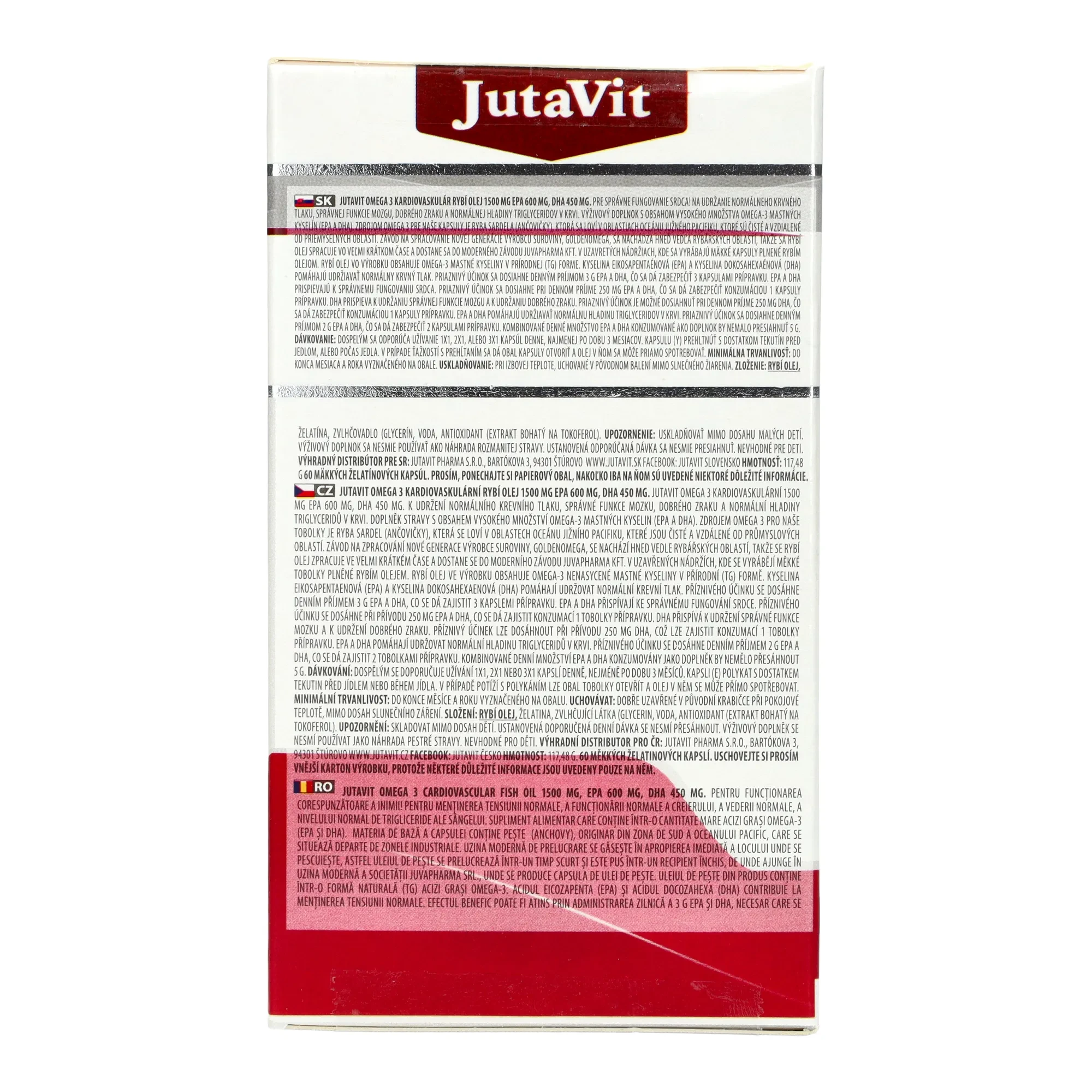 JutaVit Omega 3 Cardiovascular 1500mg 60db