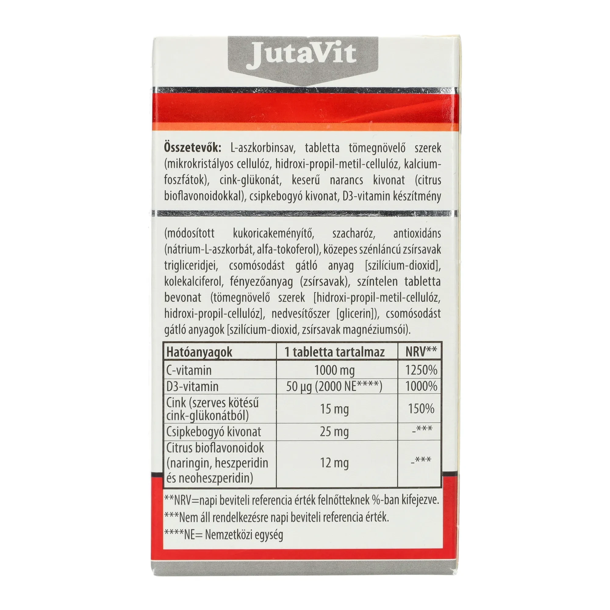 JutaVit C-vitamin 1000mg C+D DUO Plus 100db
