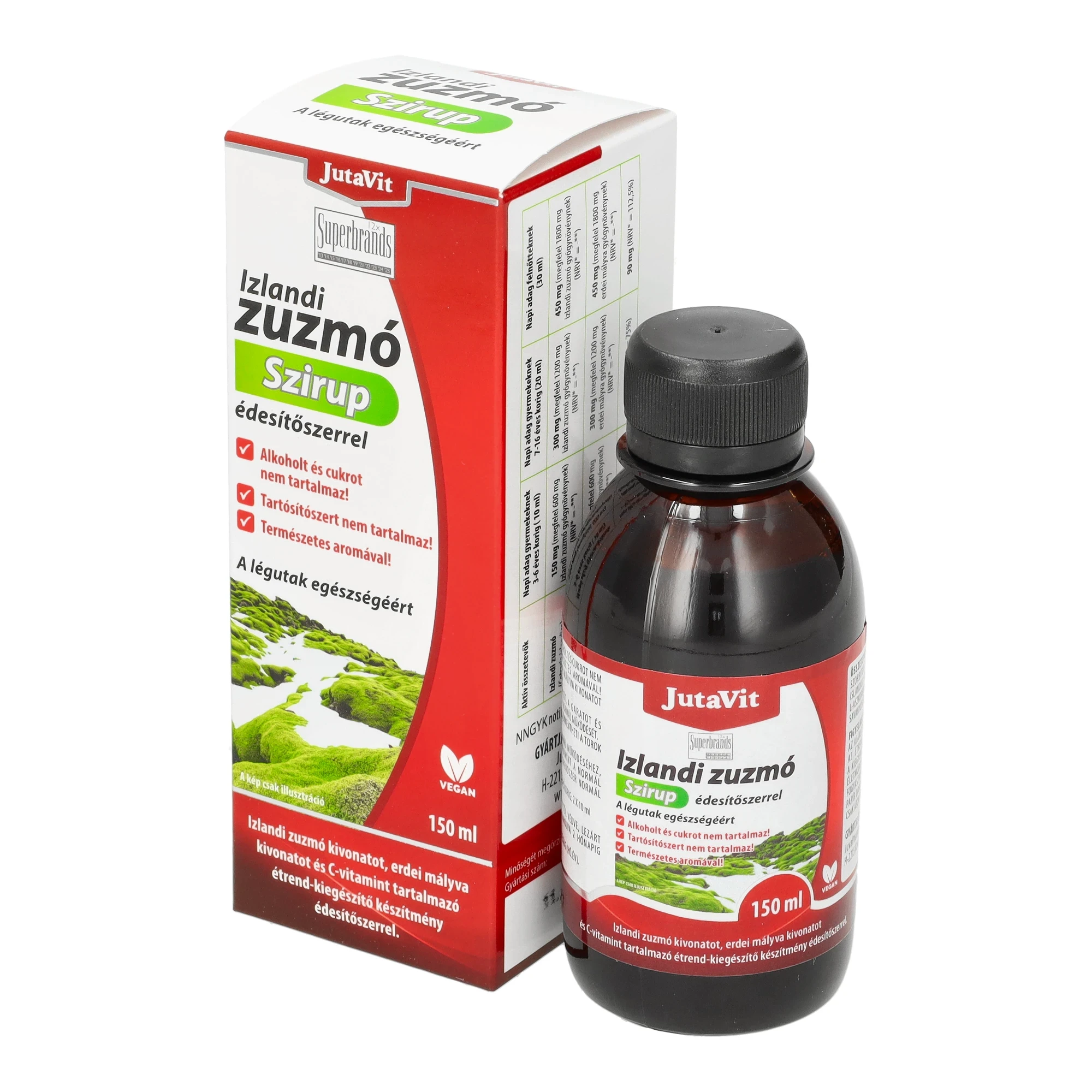 Jutavit Izlandi Zuzmó Szirup 150 ml