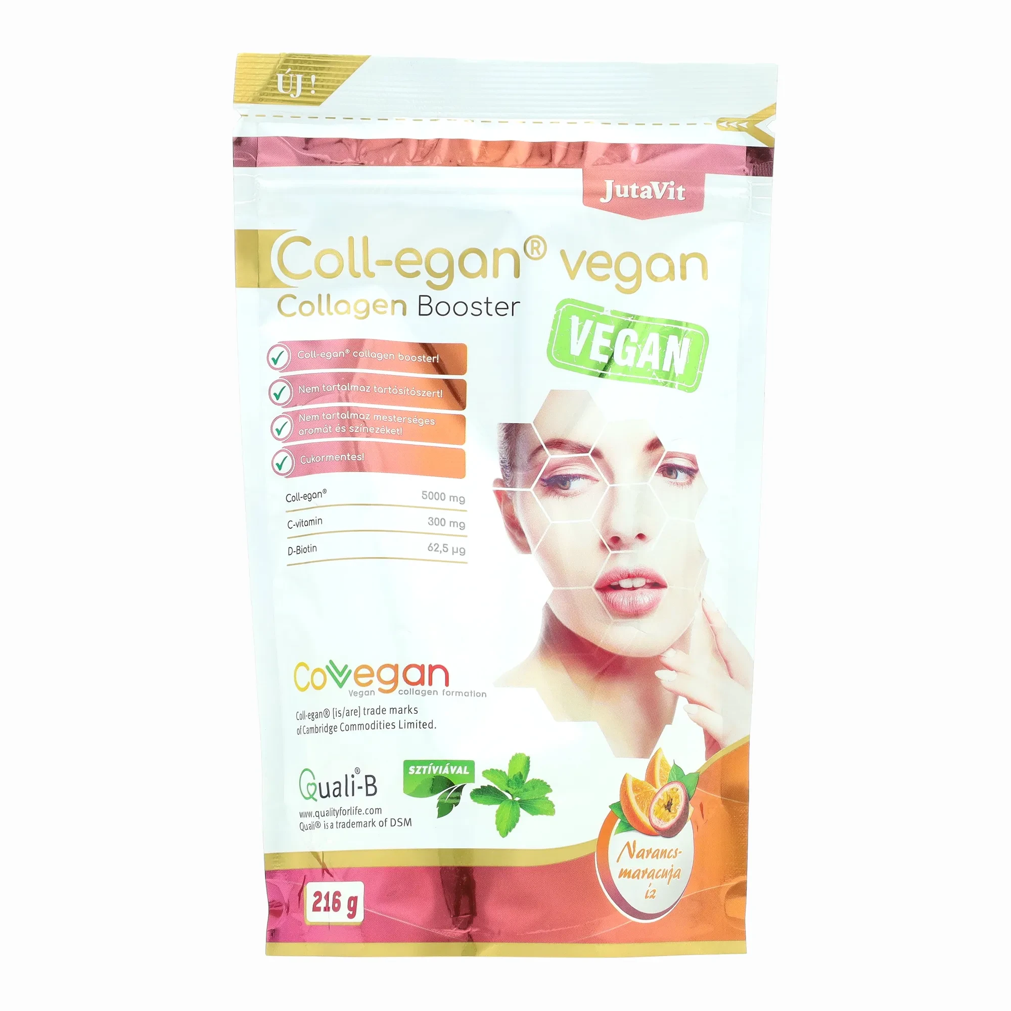 JutaVit Coll-egan vegan Narancs-maracuja 216g