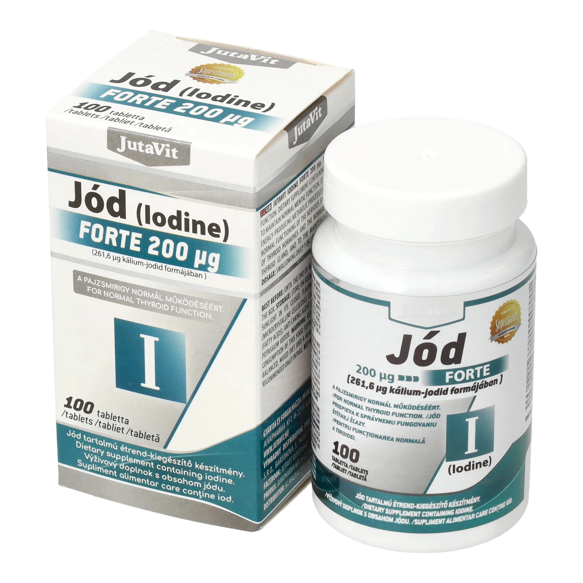 Jutavit jód forte tabletta 100db