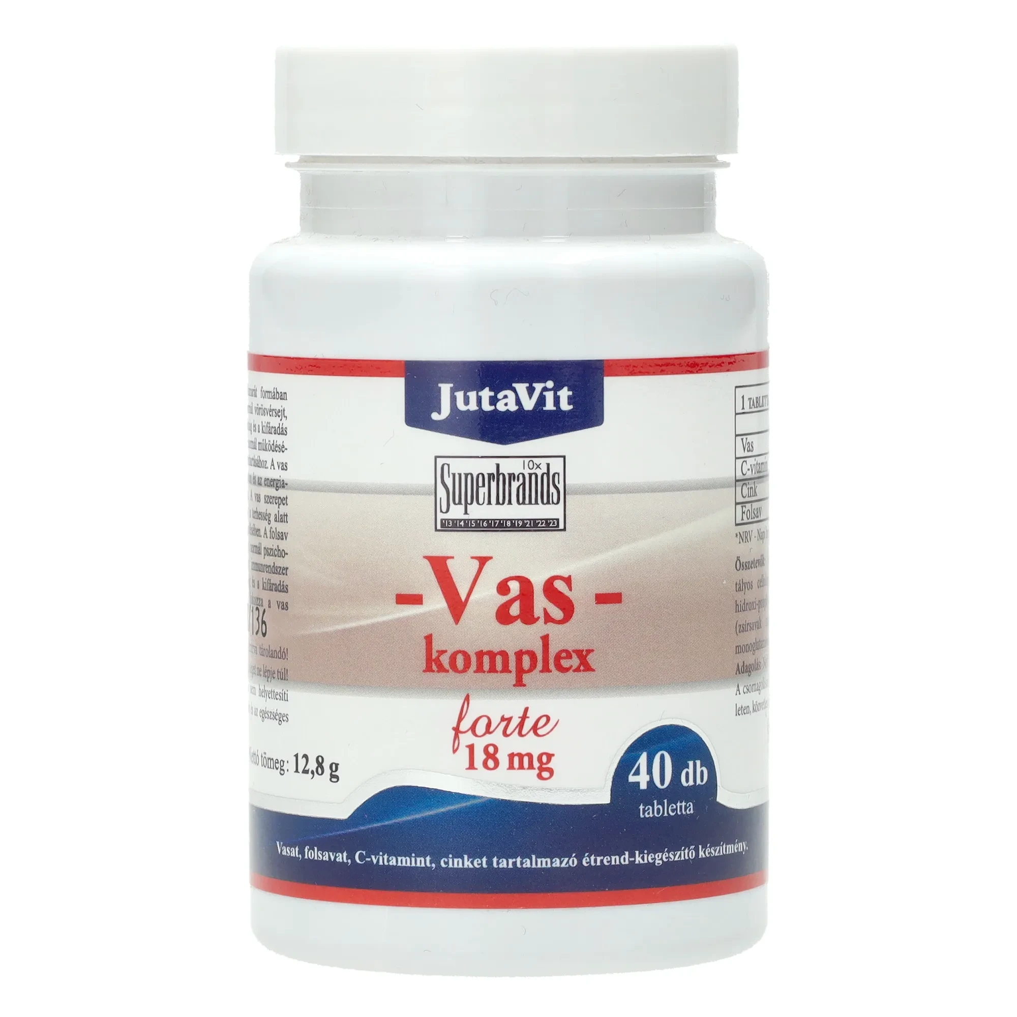 JutaVit Vas komplex forte tabletta 40db 18mg