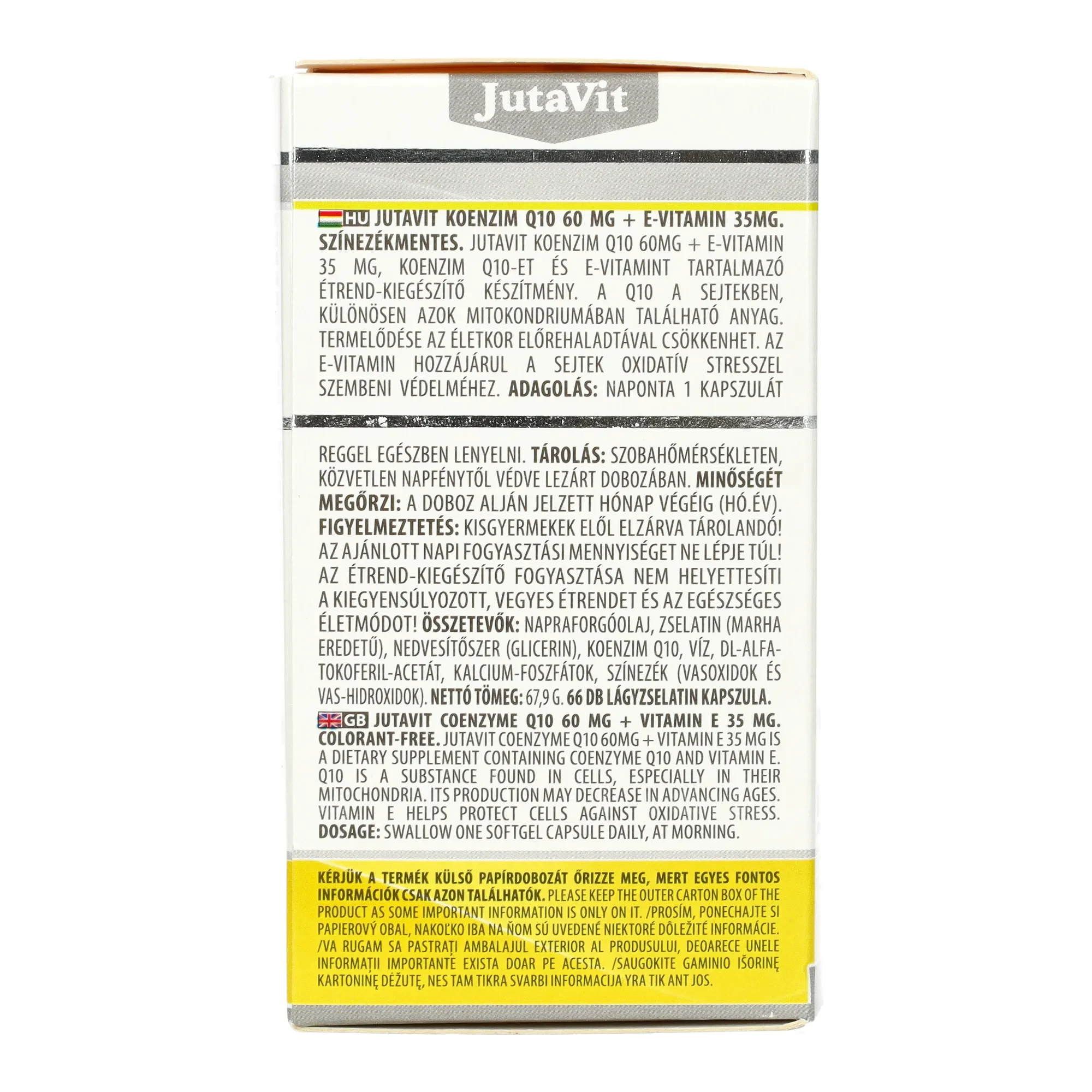 JutaVit Q10 lágyzselatin kapszula 66db