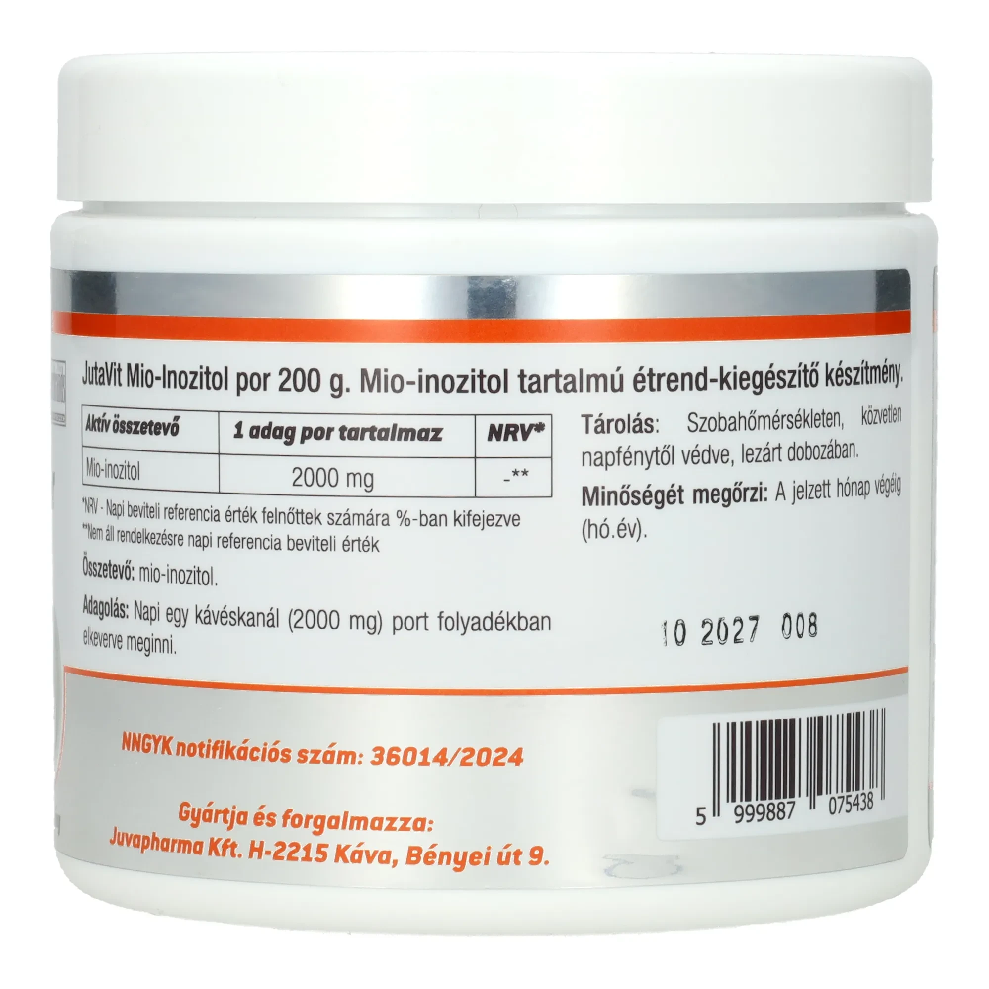 Jutavit Mio-Inozitol por 200 g