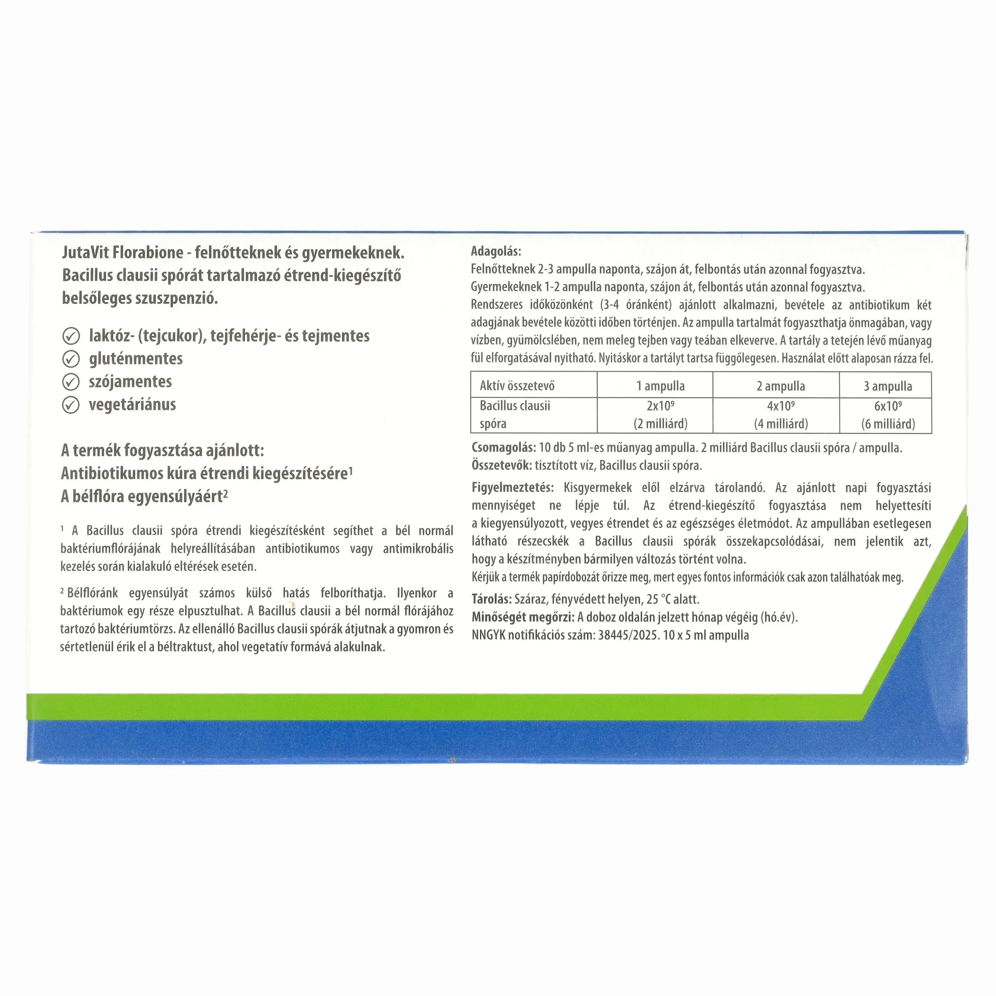 JutaVit Florabione 10 x 5ml ampulla