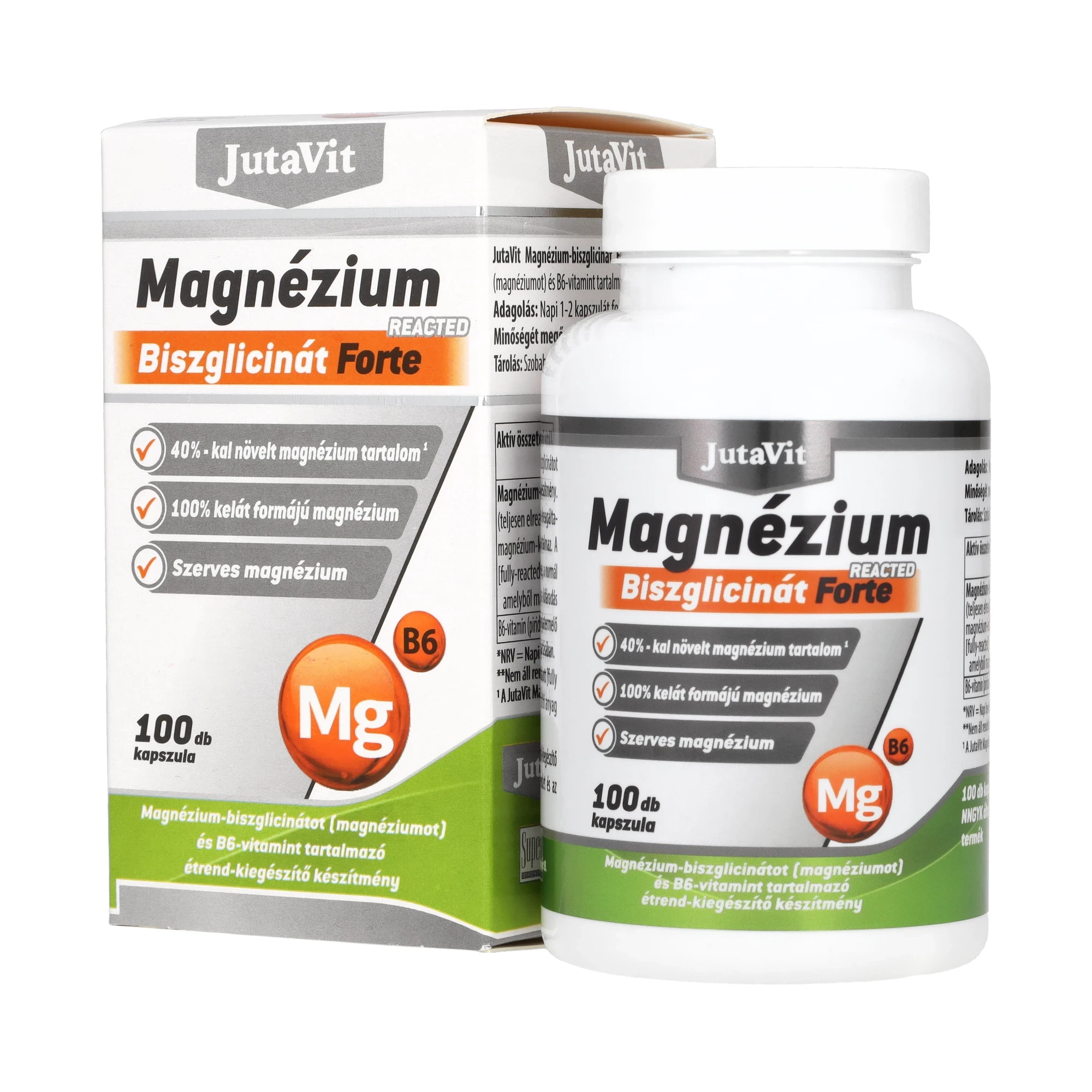 Jutavit Magnézium Biszglicinát Forte 100 db Kapszula