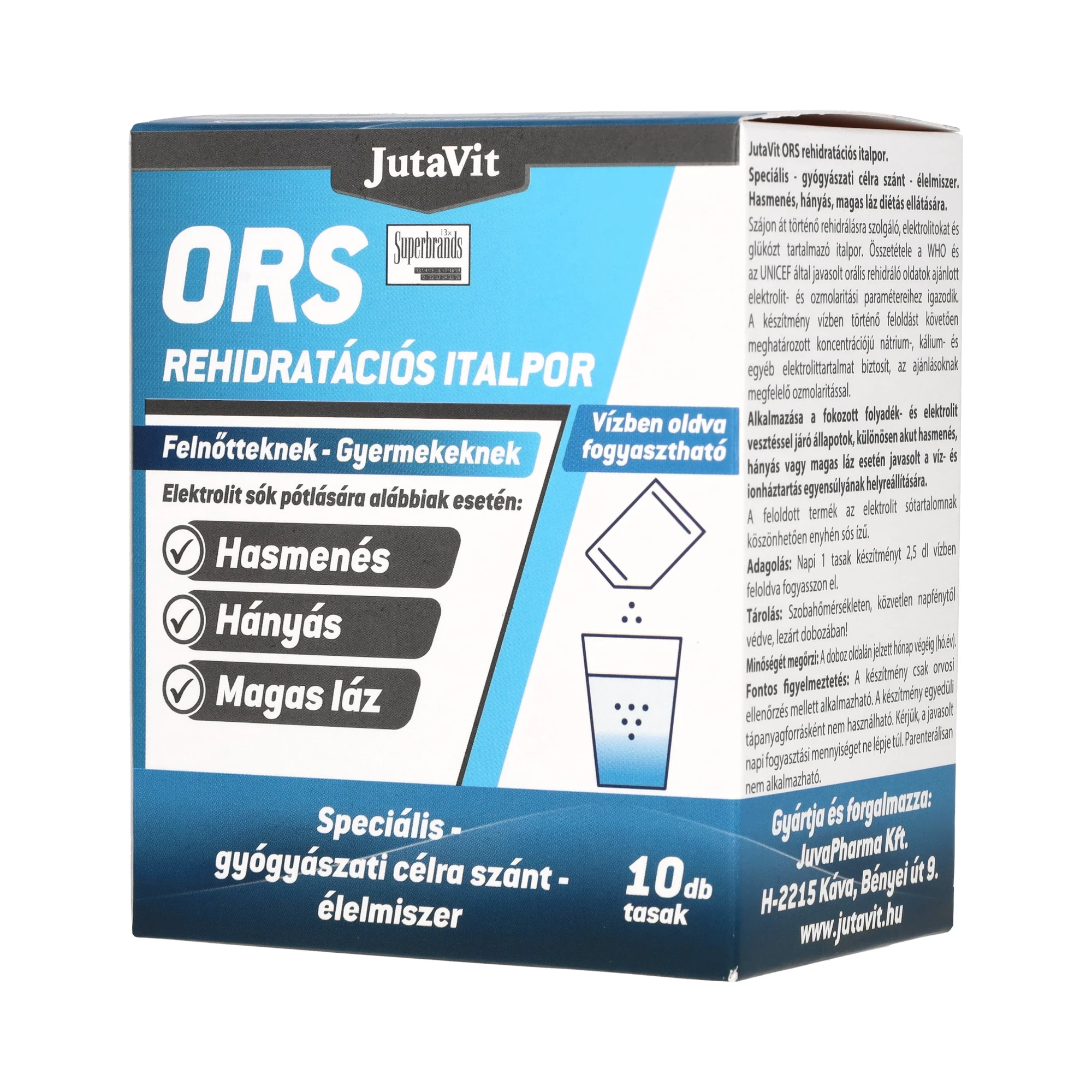 JutaVit ORS Rehidratációs Italpor 10 Tasak