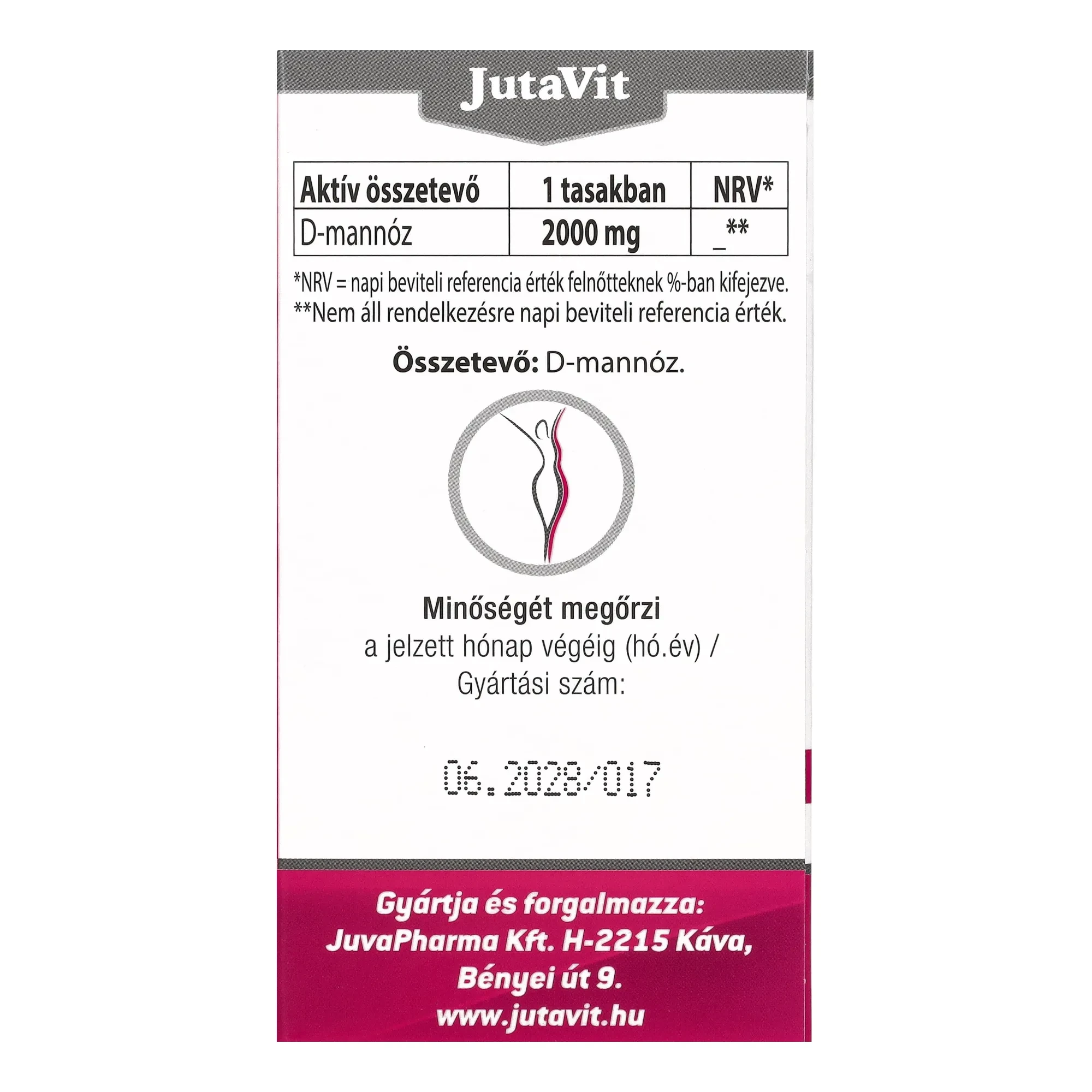 Jutavit D- Mannose 2000 mg Italpor 30 db Tasak