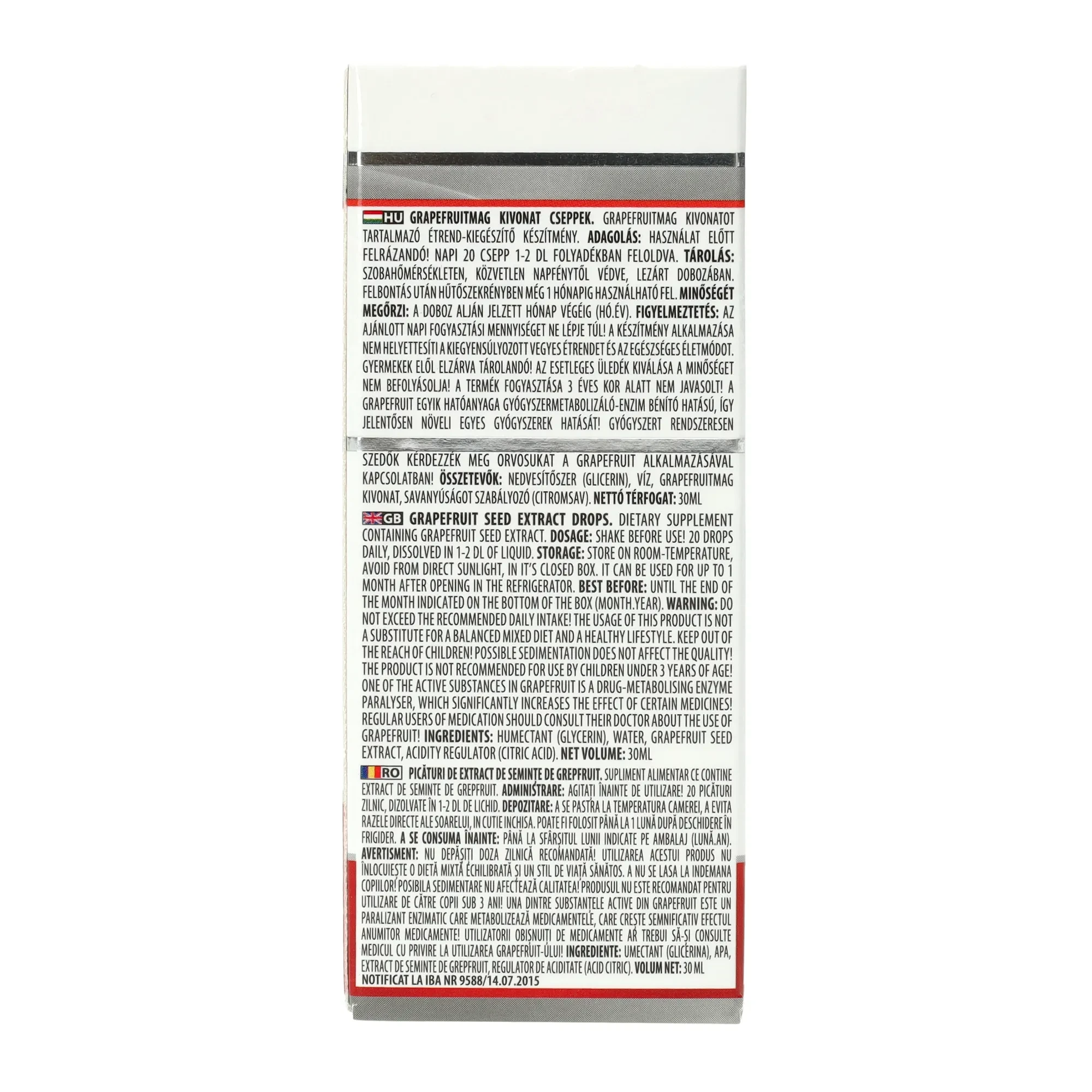 JutaVit Grapefruit csepp kivonat 30ml