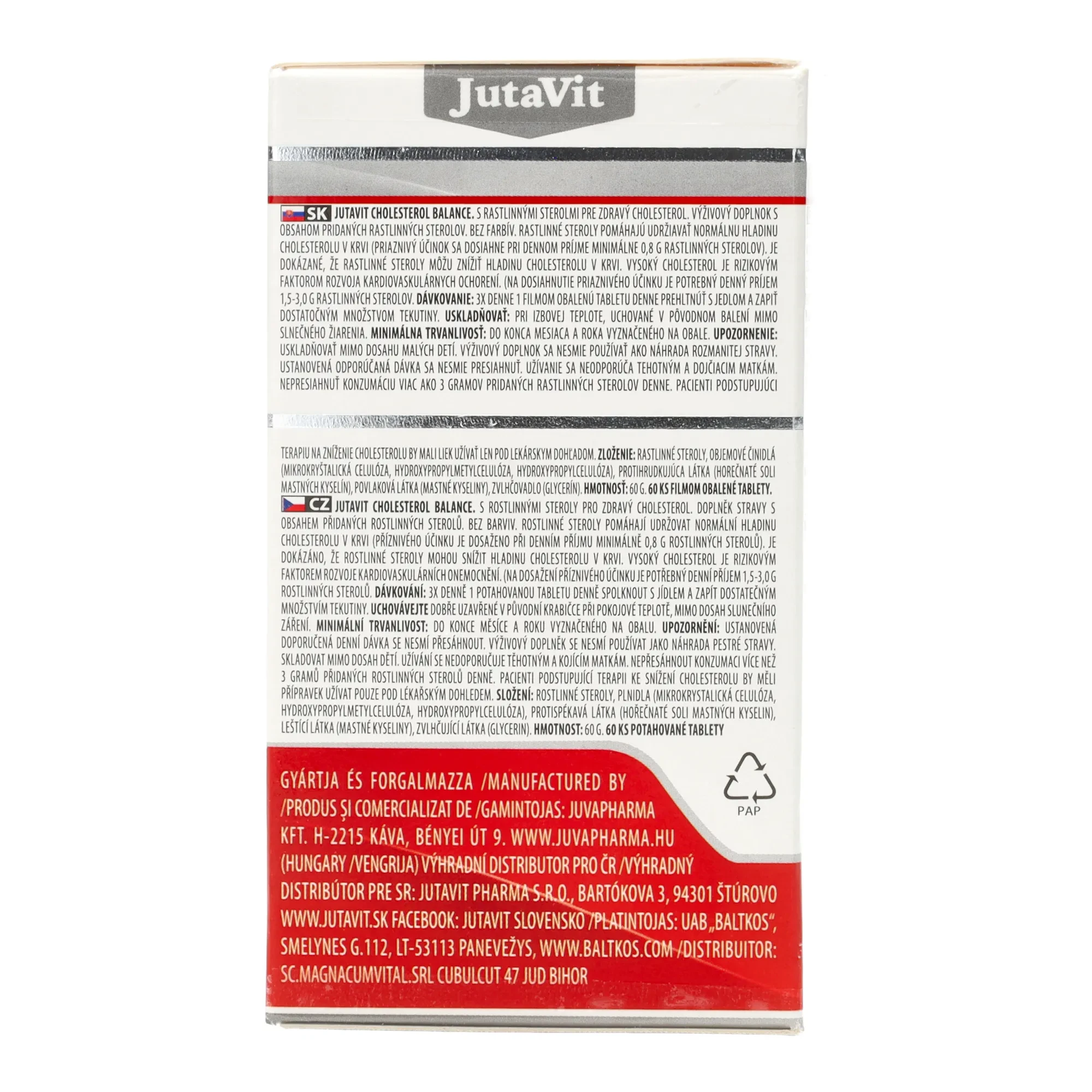 JutaVit Koleszterin Balance 60db