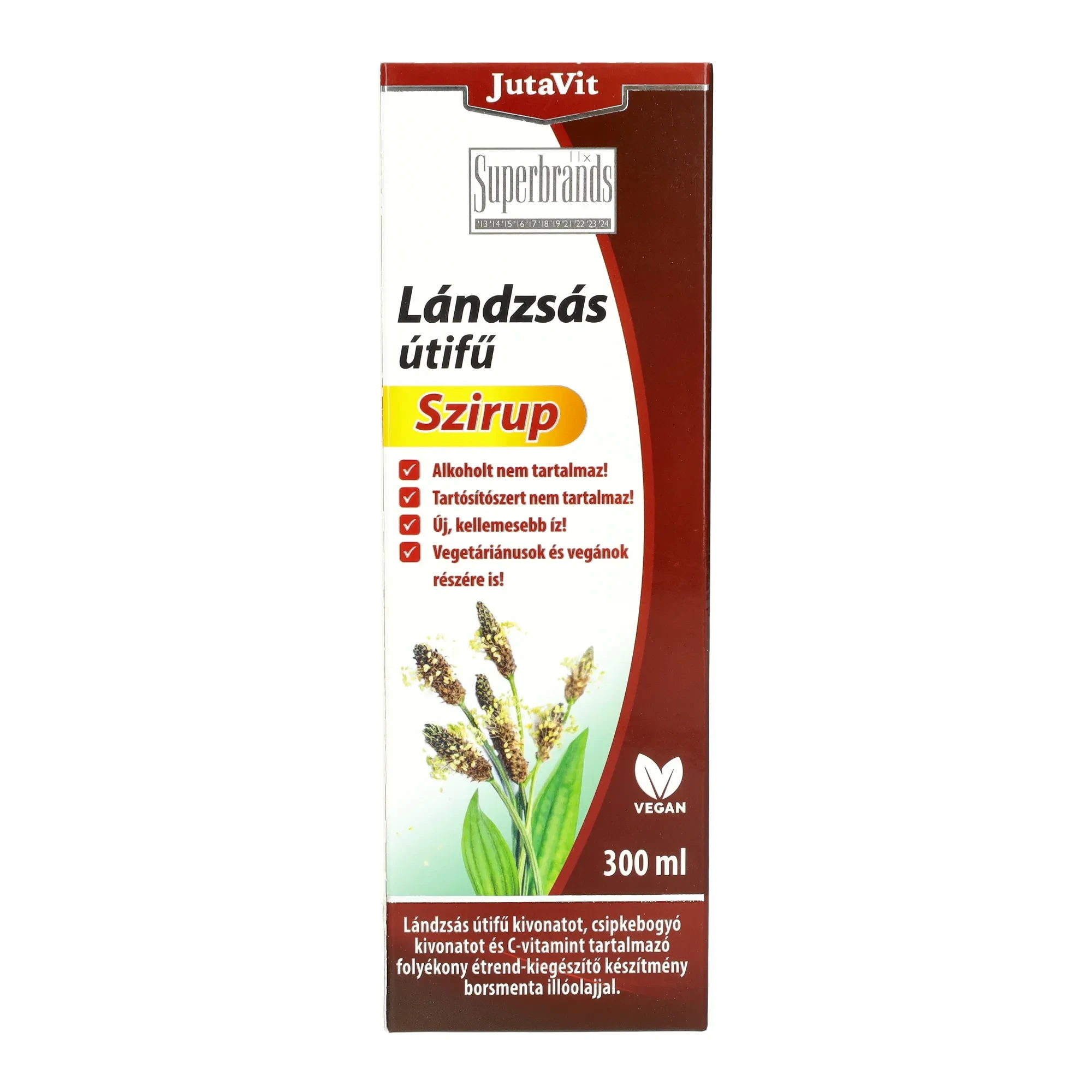 Jutavit Lándzsás útifű szirup 300ml