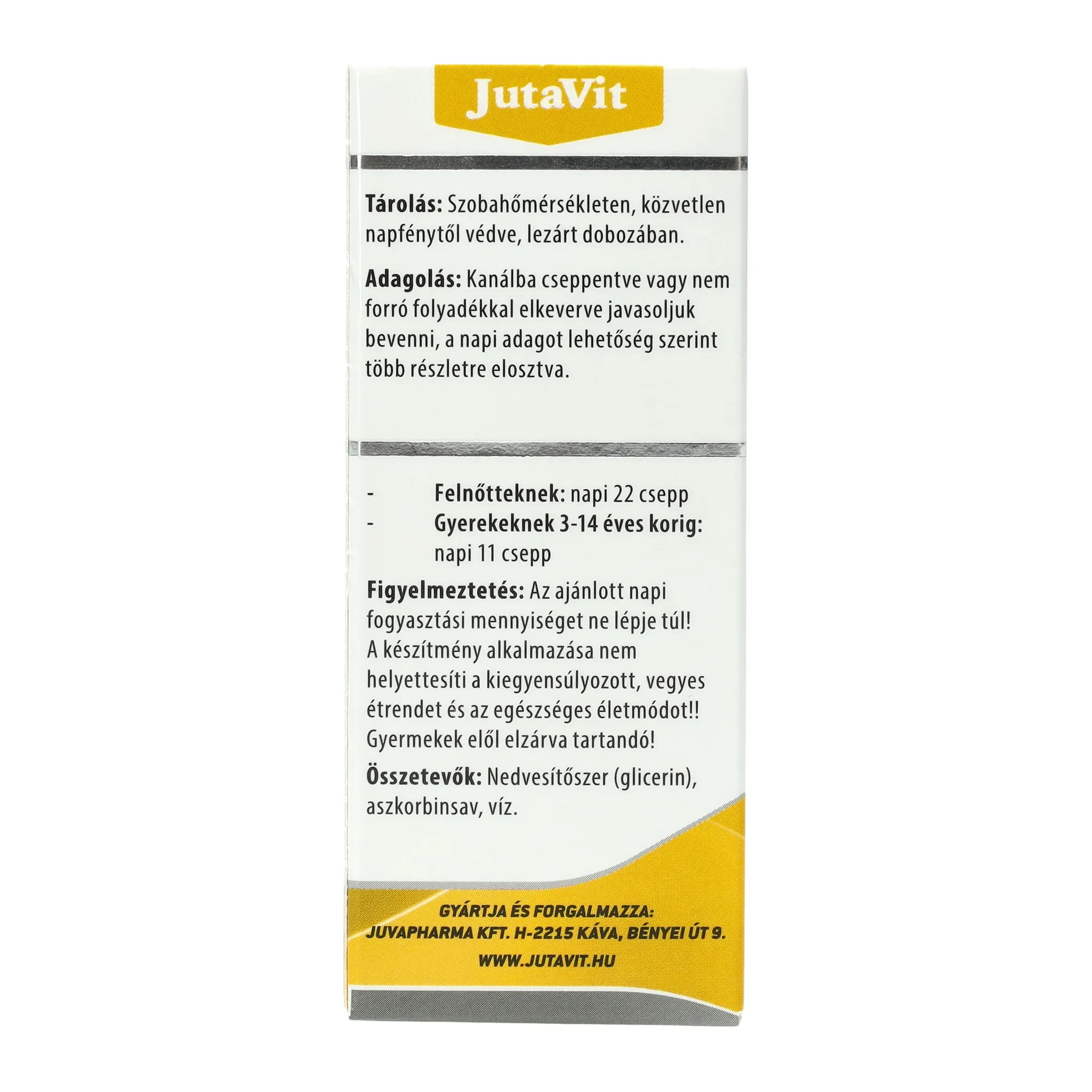 Jutavit C-vitamin Cseppek 30 ml