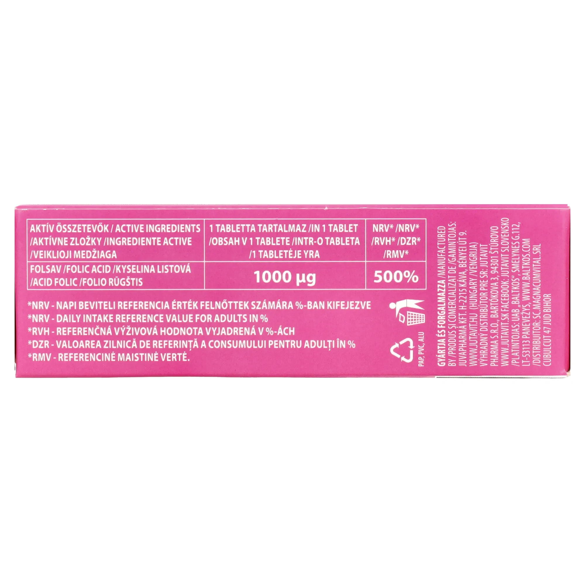 Jutavit Folsav 1000 Ug 100 db Filmtabletta