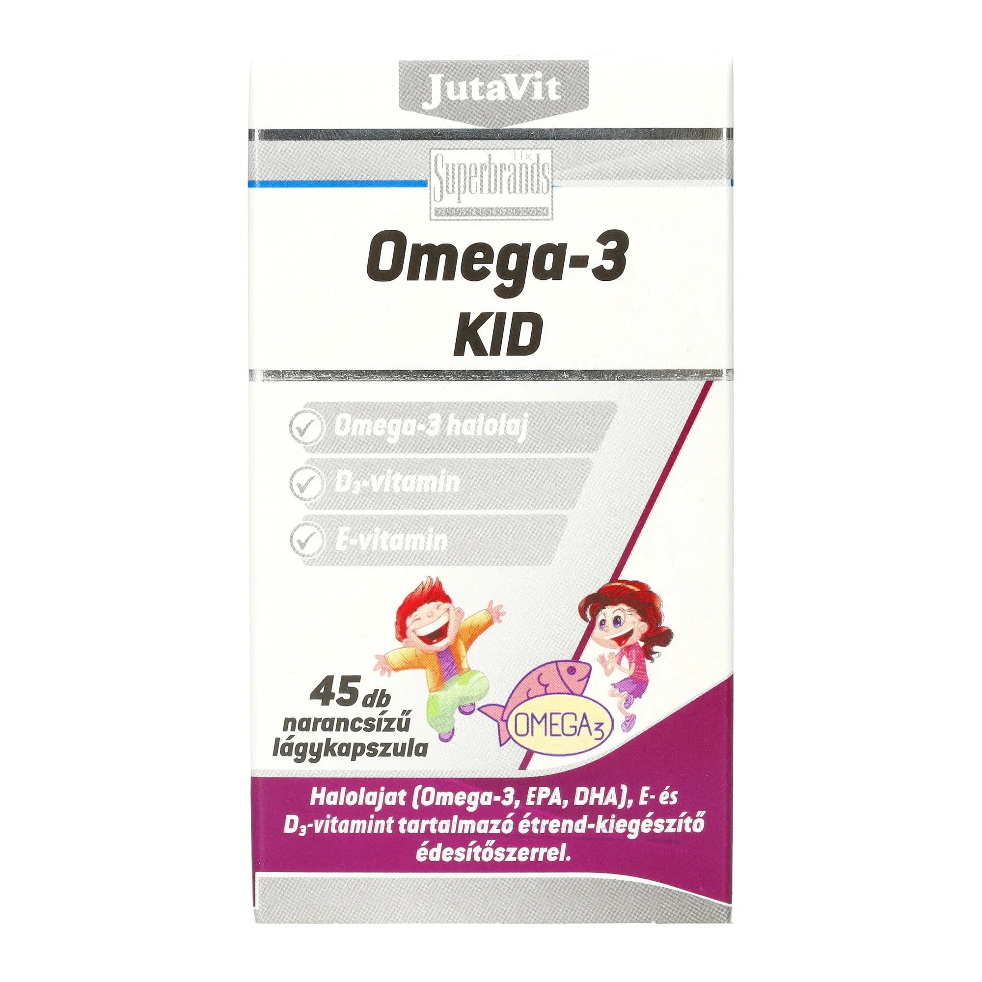 JutaVit Omega-3 kid rágókapszula 45db