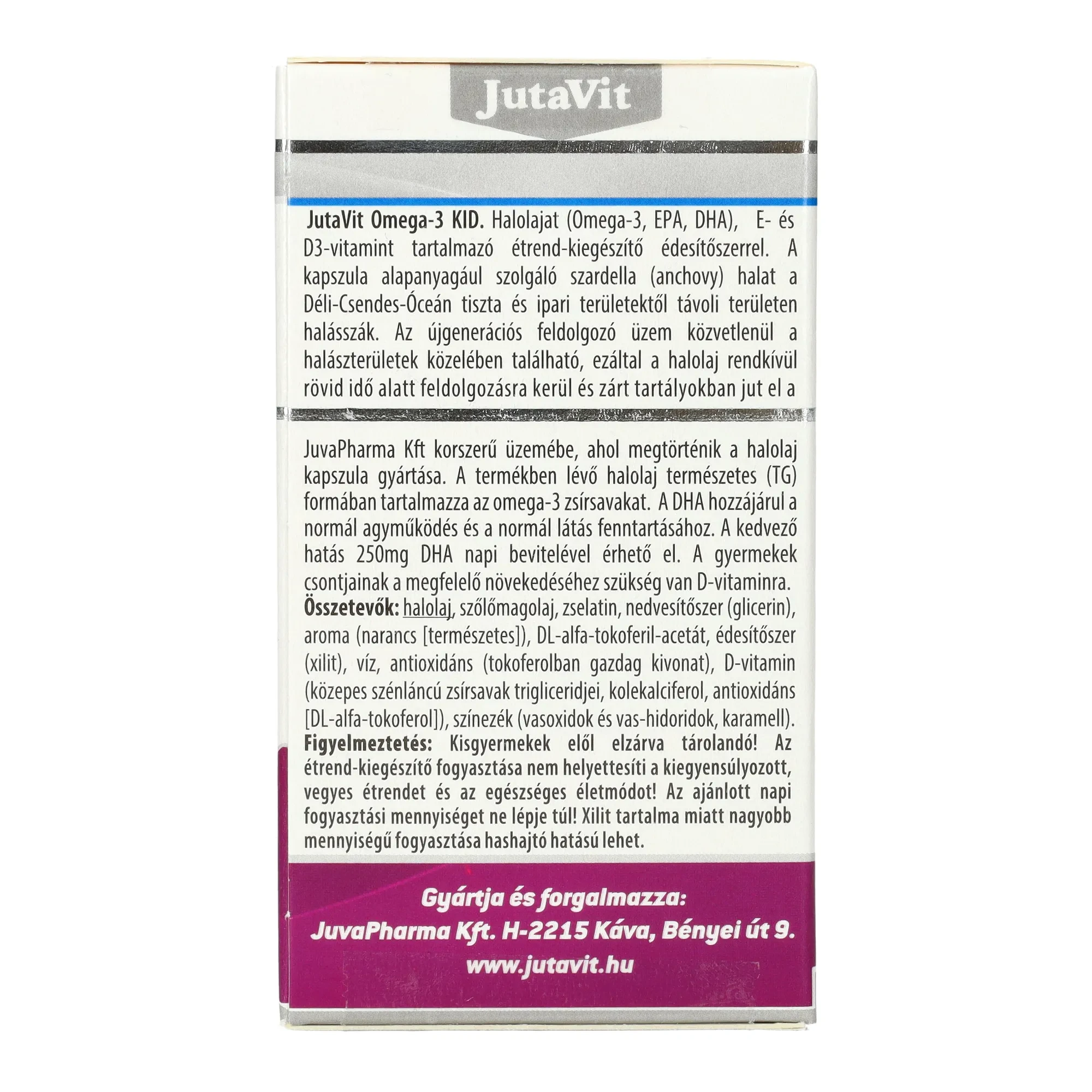 JutaVit Omega-3 kid rágókapszula 45db