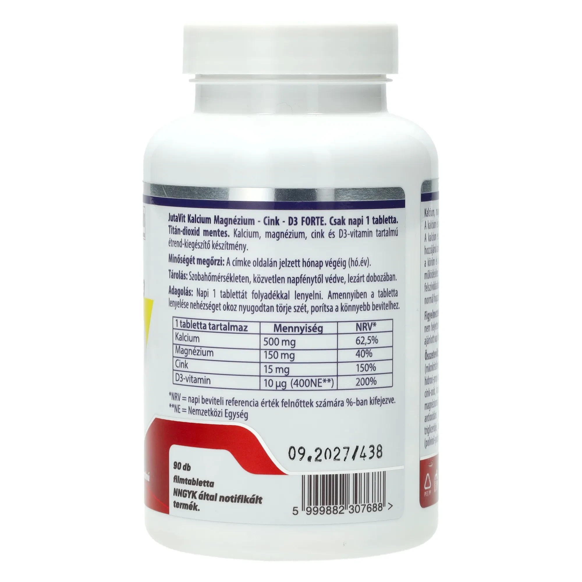 Jutavit Kalcium-Magnézium-Cink Forte 90db