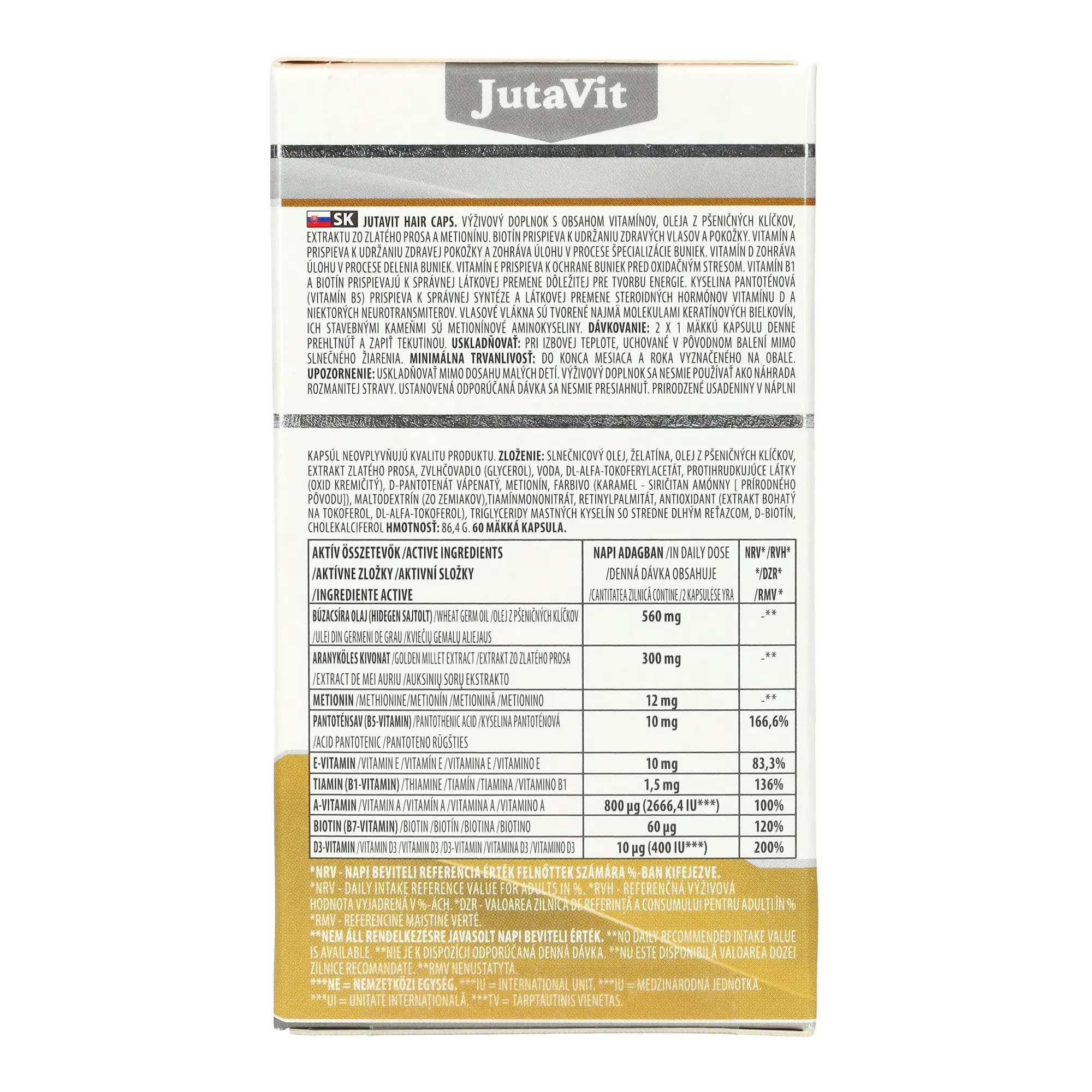 JutaVit Hair Caps 60db