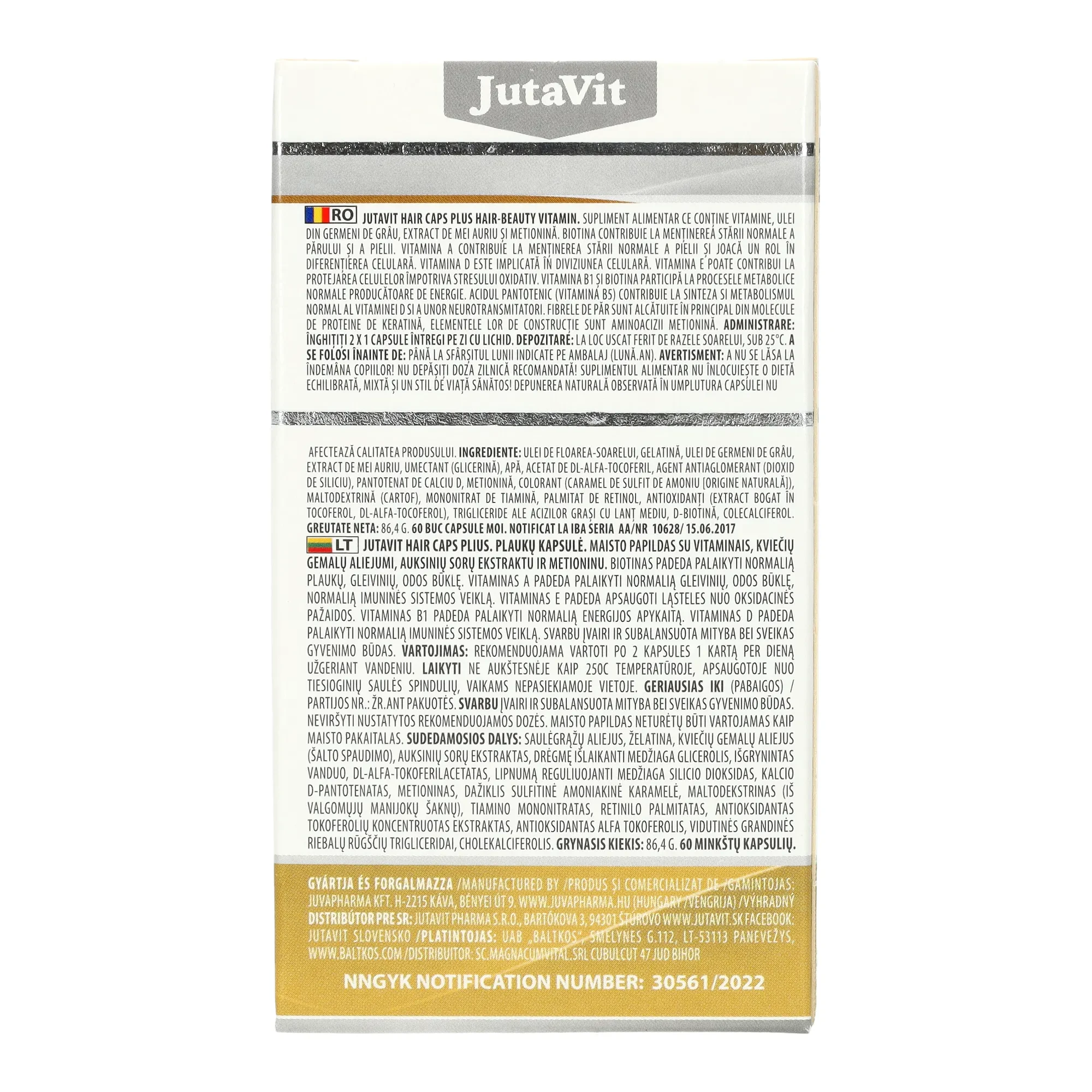 JutaVit Hair Caps 60db