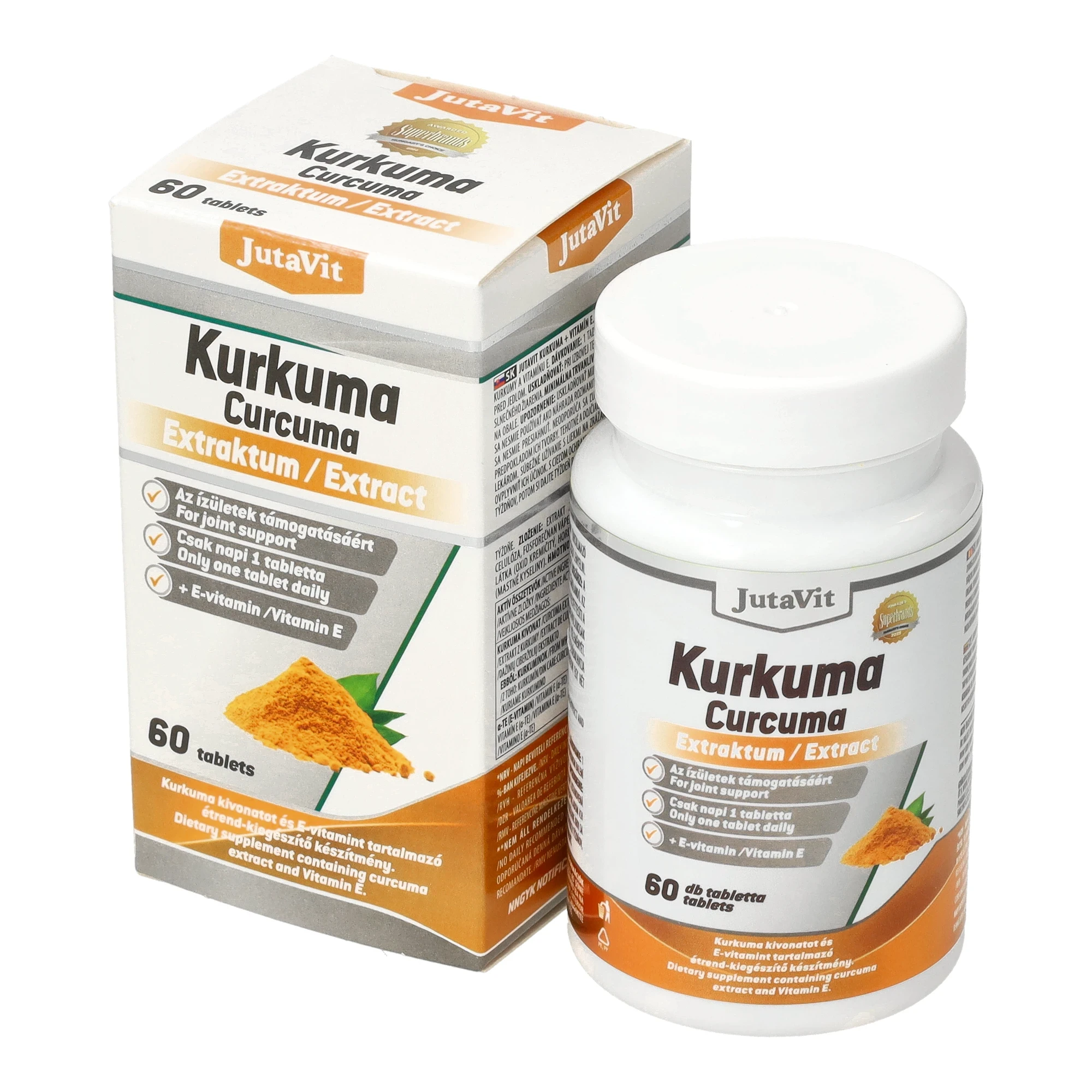 Jutavit Kurkuma Extraktum + E-vitamin 60 db Tabletta
