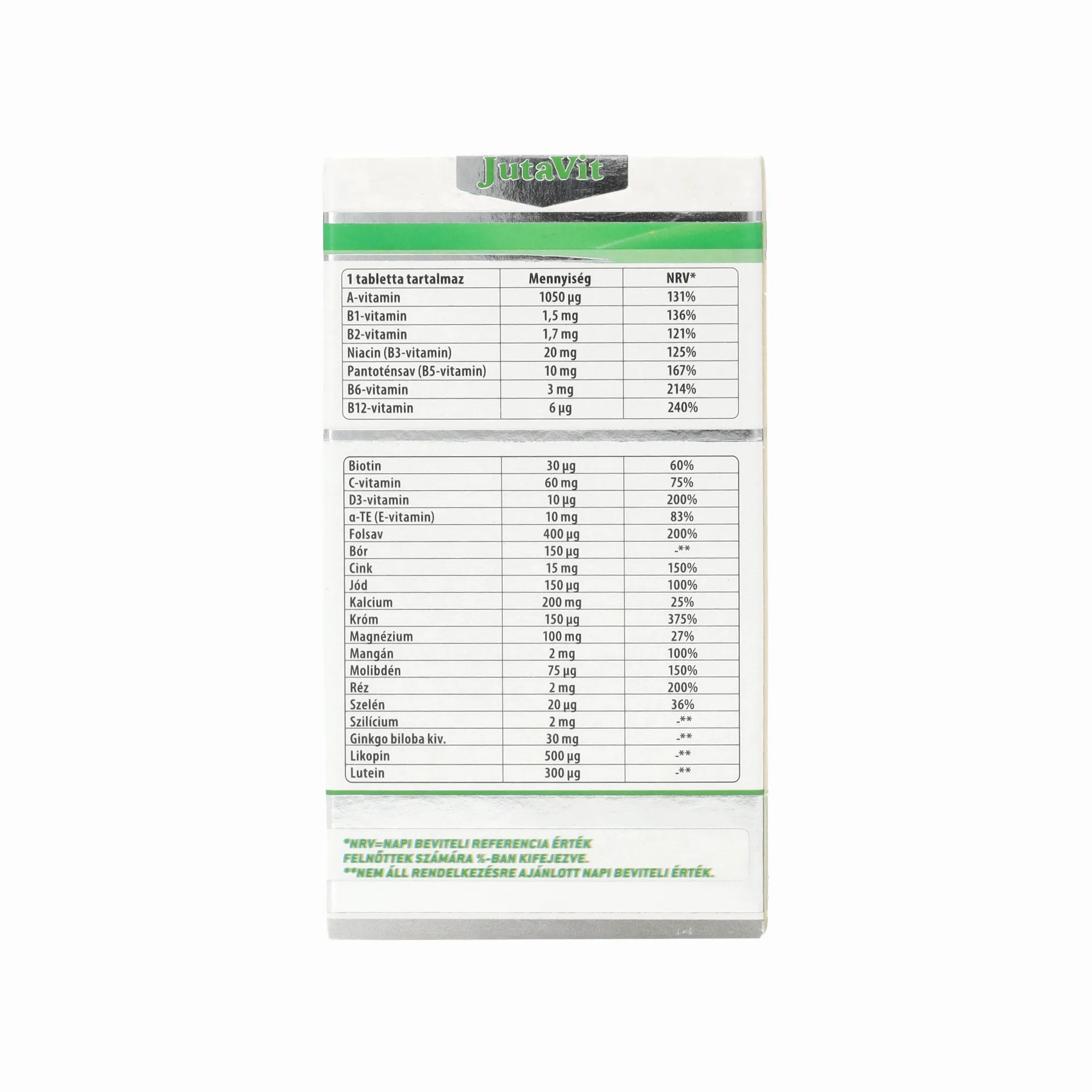 JutaVit multivitamin Senior tabletta 45db 50+