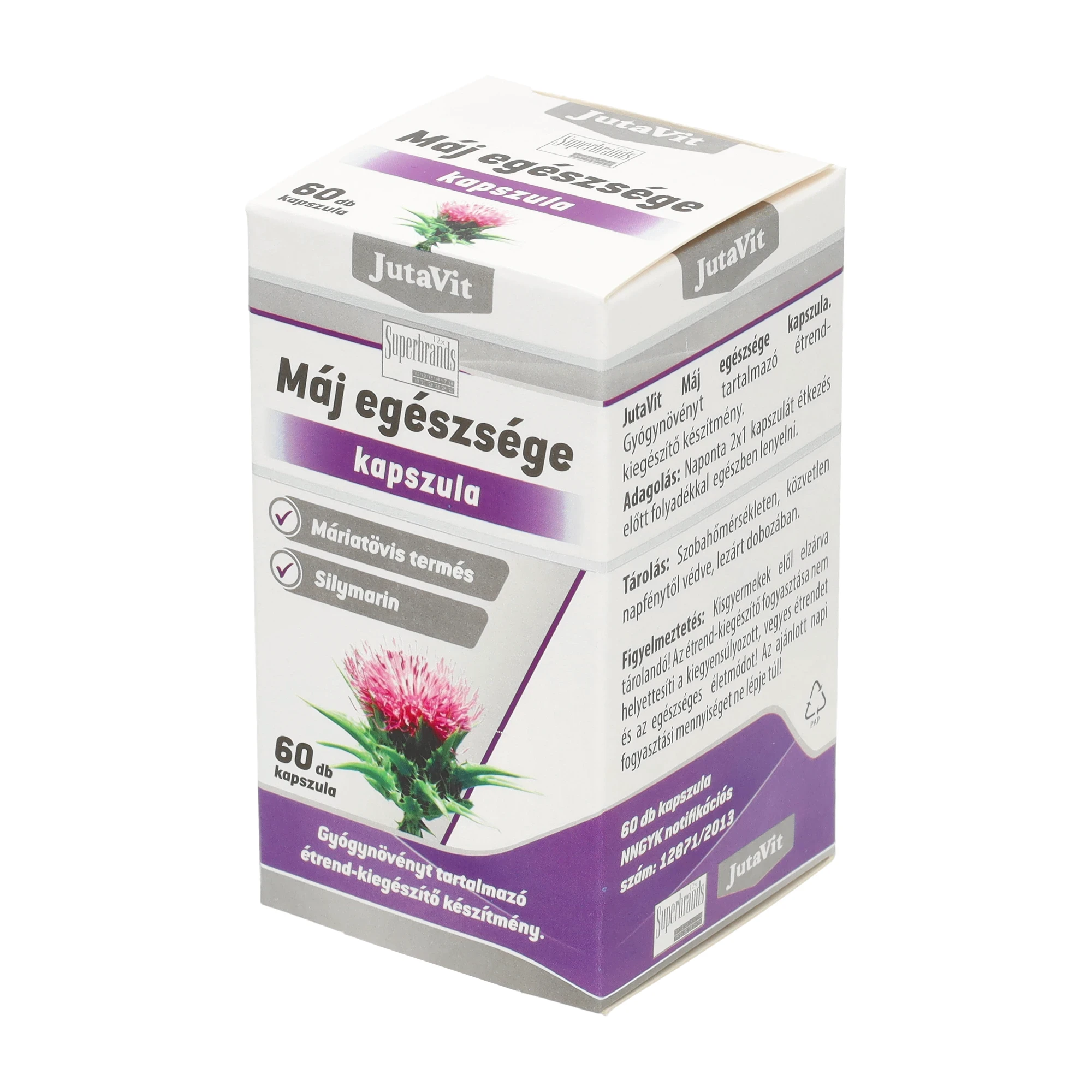 JutaVit Máj egészsége kapszula 60db