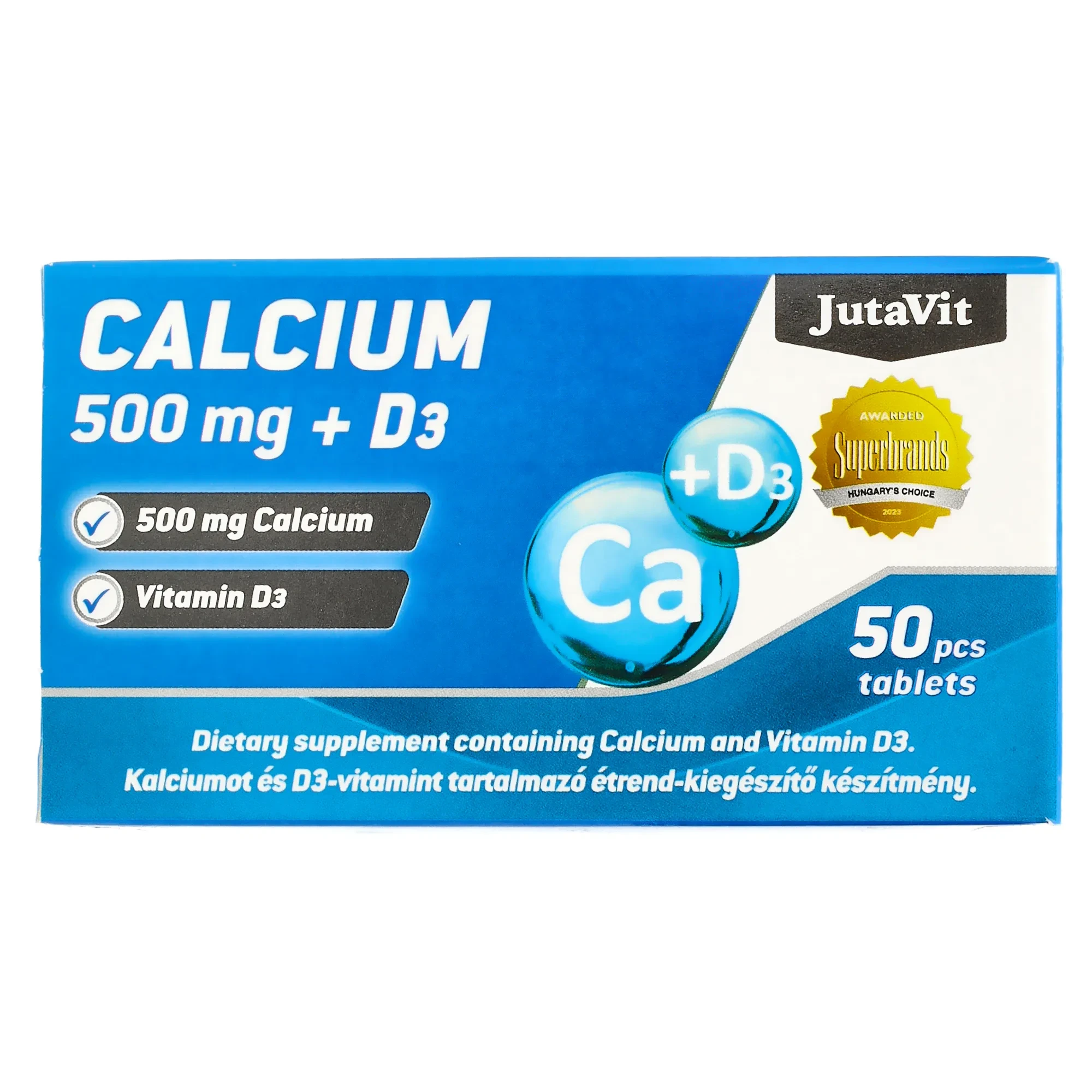 JutaVit Calcium tabletta 50db 500mg