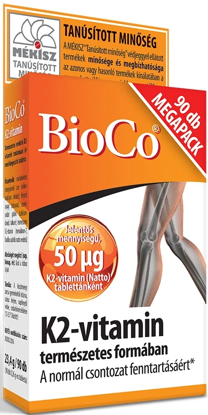 BioCo K-2 vitamin MegaPack tabletta 50mcg 90db